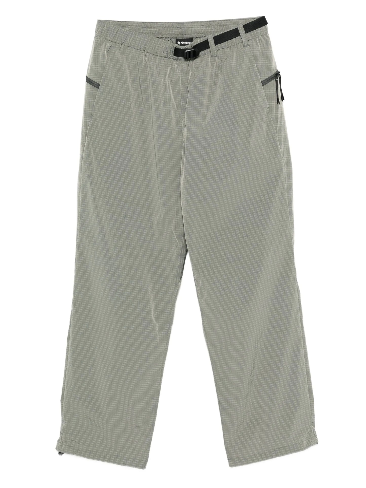 belted ripstop track pants