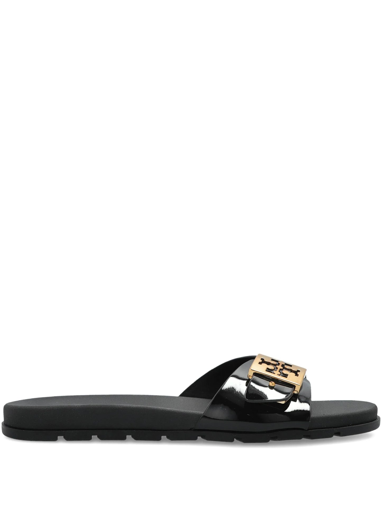 logo-buckle slides