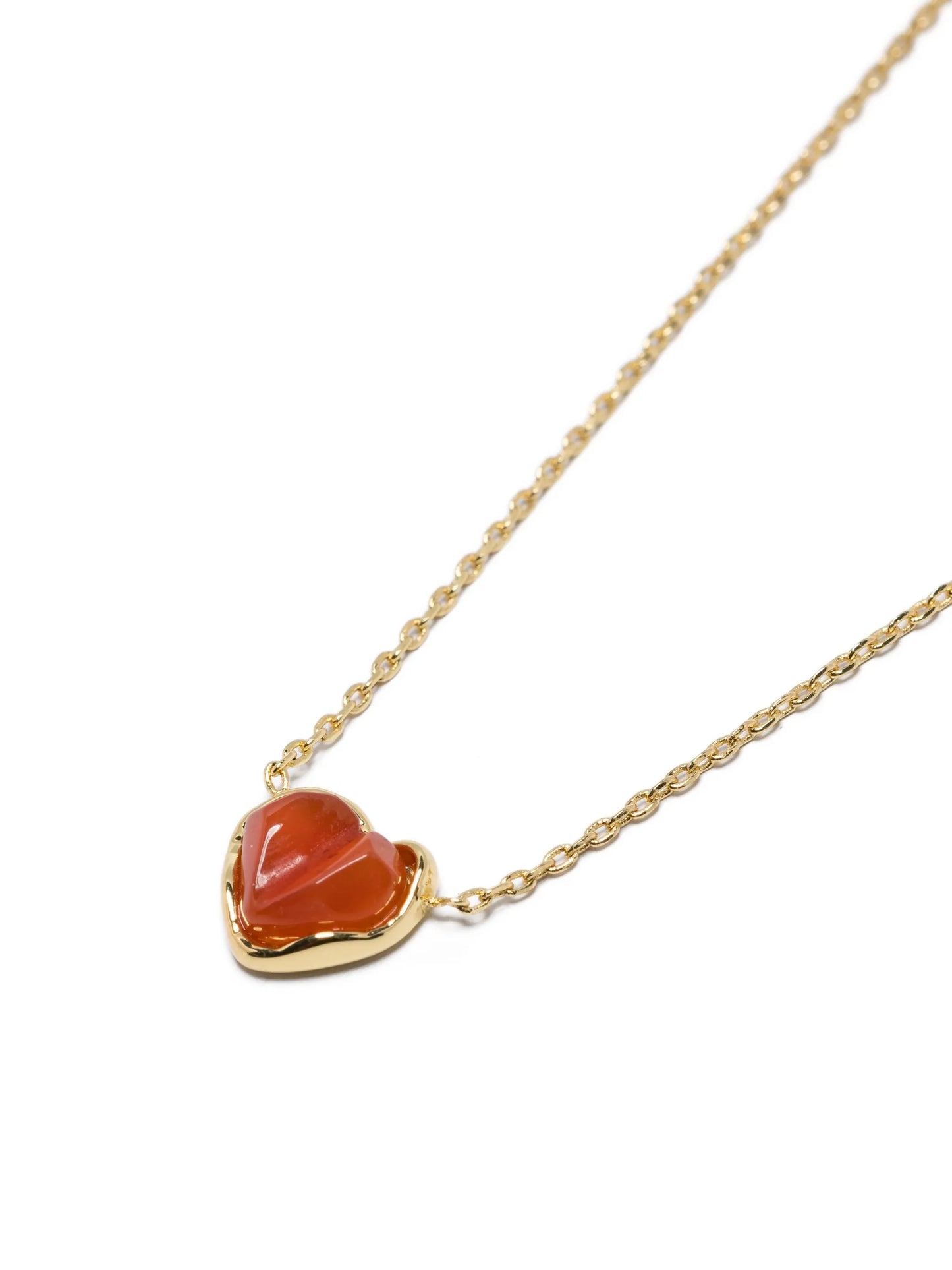 14CT gold plated brass Heart necklace