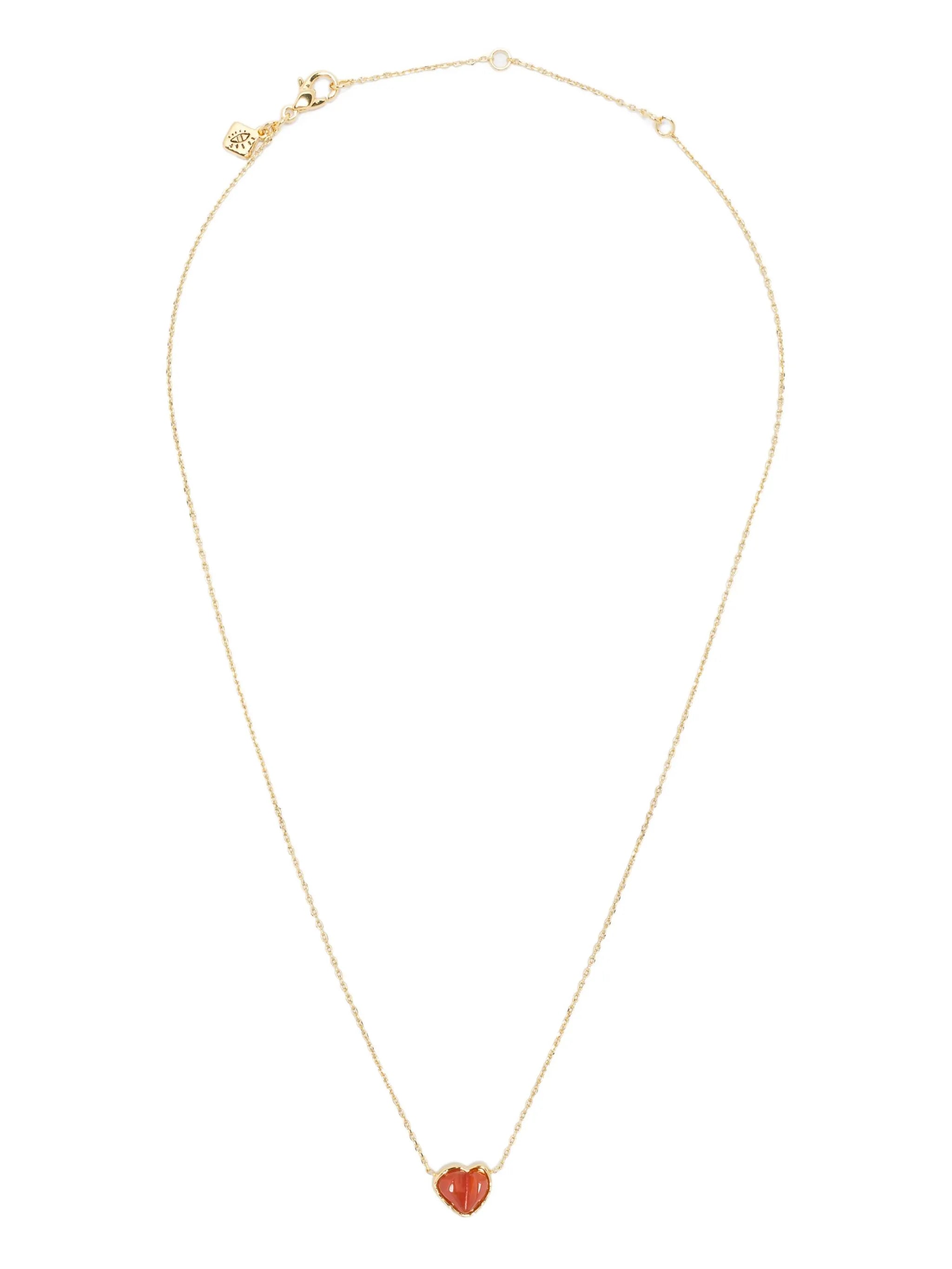 14CT gold plated brass Heart necklace