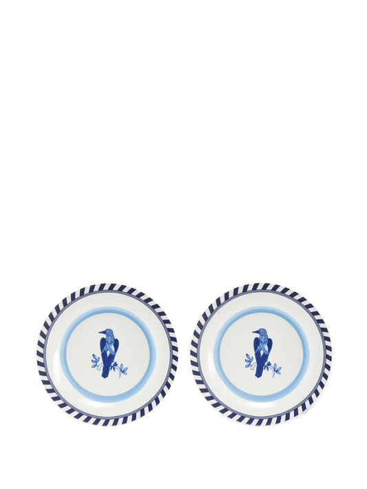 striped porcelain dinner plates