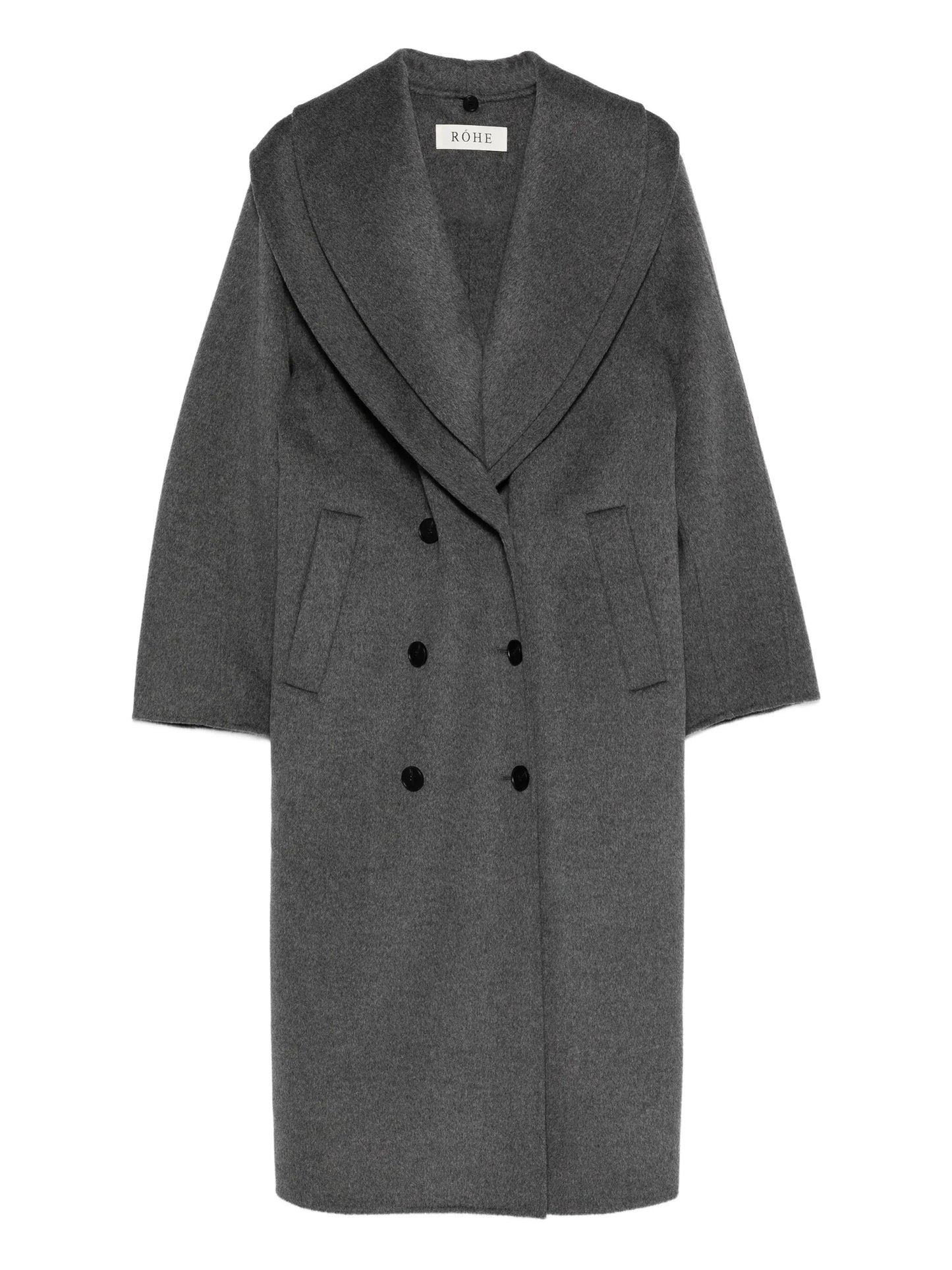 double-layered scarf coat
