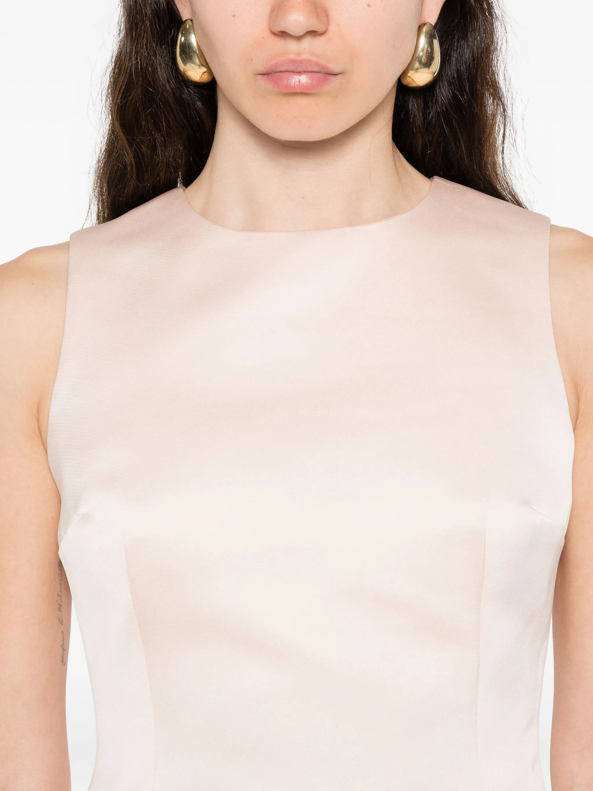 Nori satin tank top