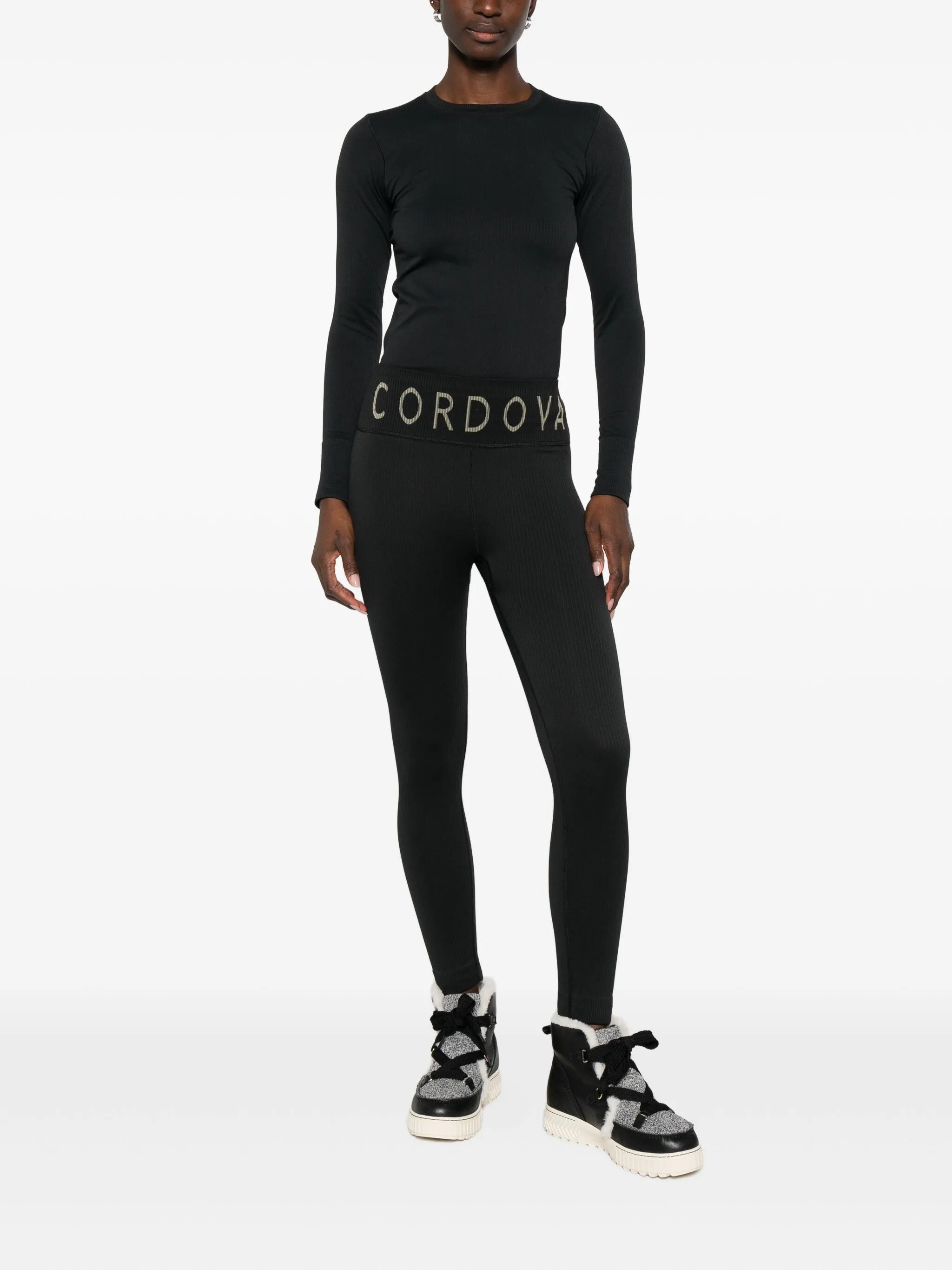 logo-detail baselayer pants