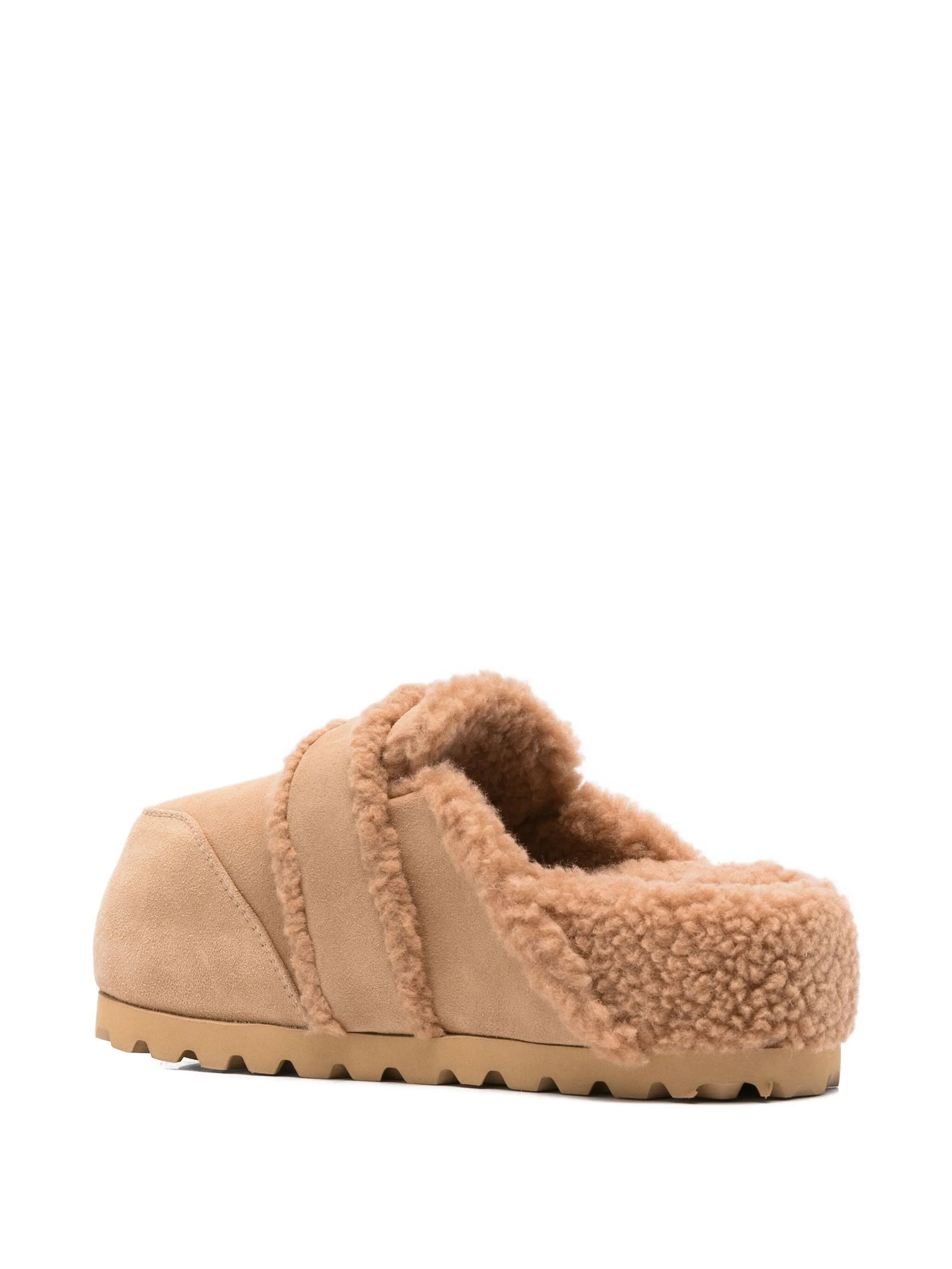 Chunky suede loafers