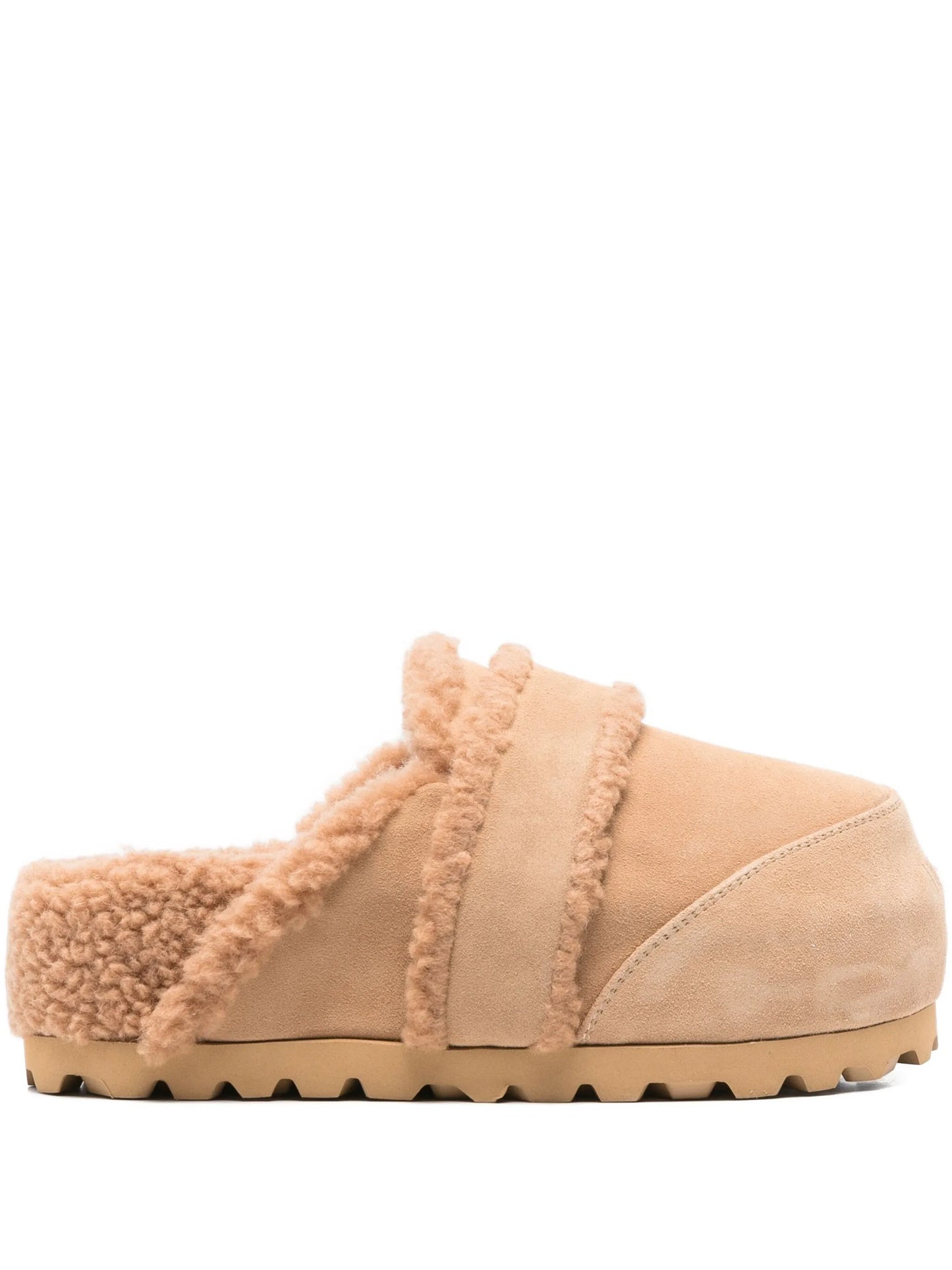 Chunky suede loafers