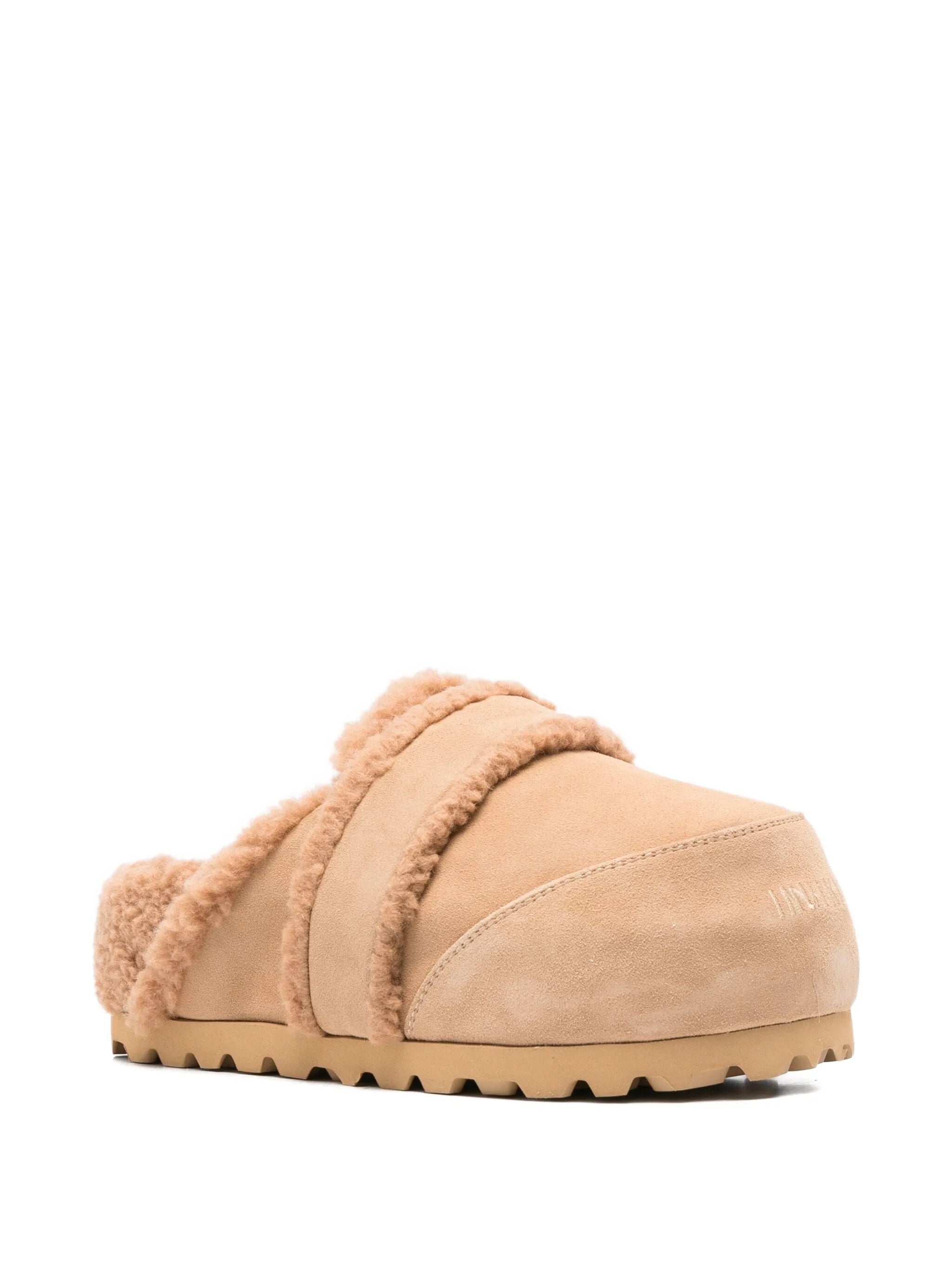 Chunky suede loafers