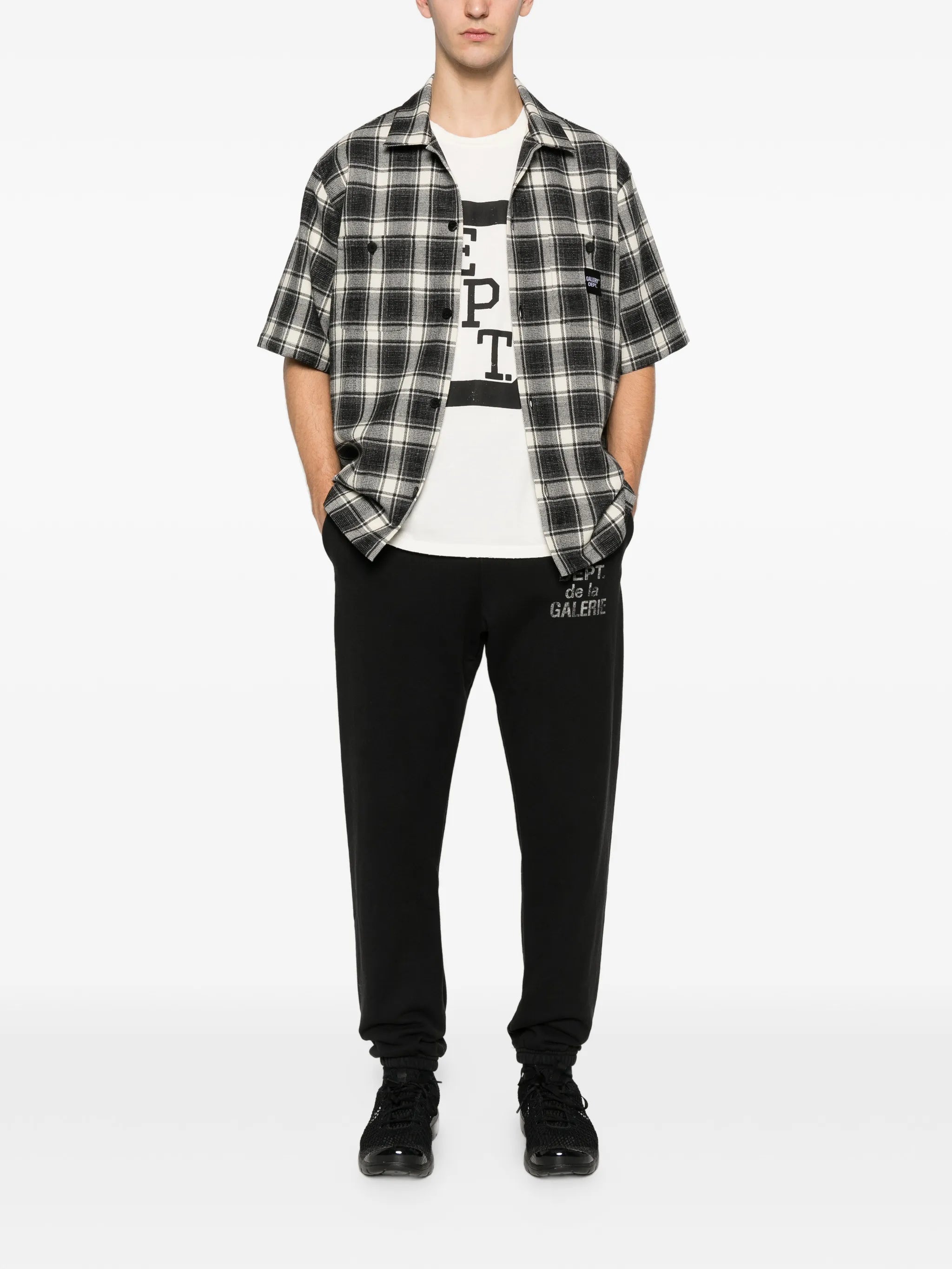 graphic-print track pants