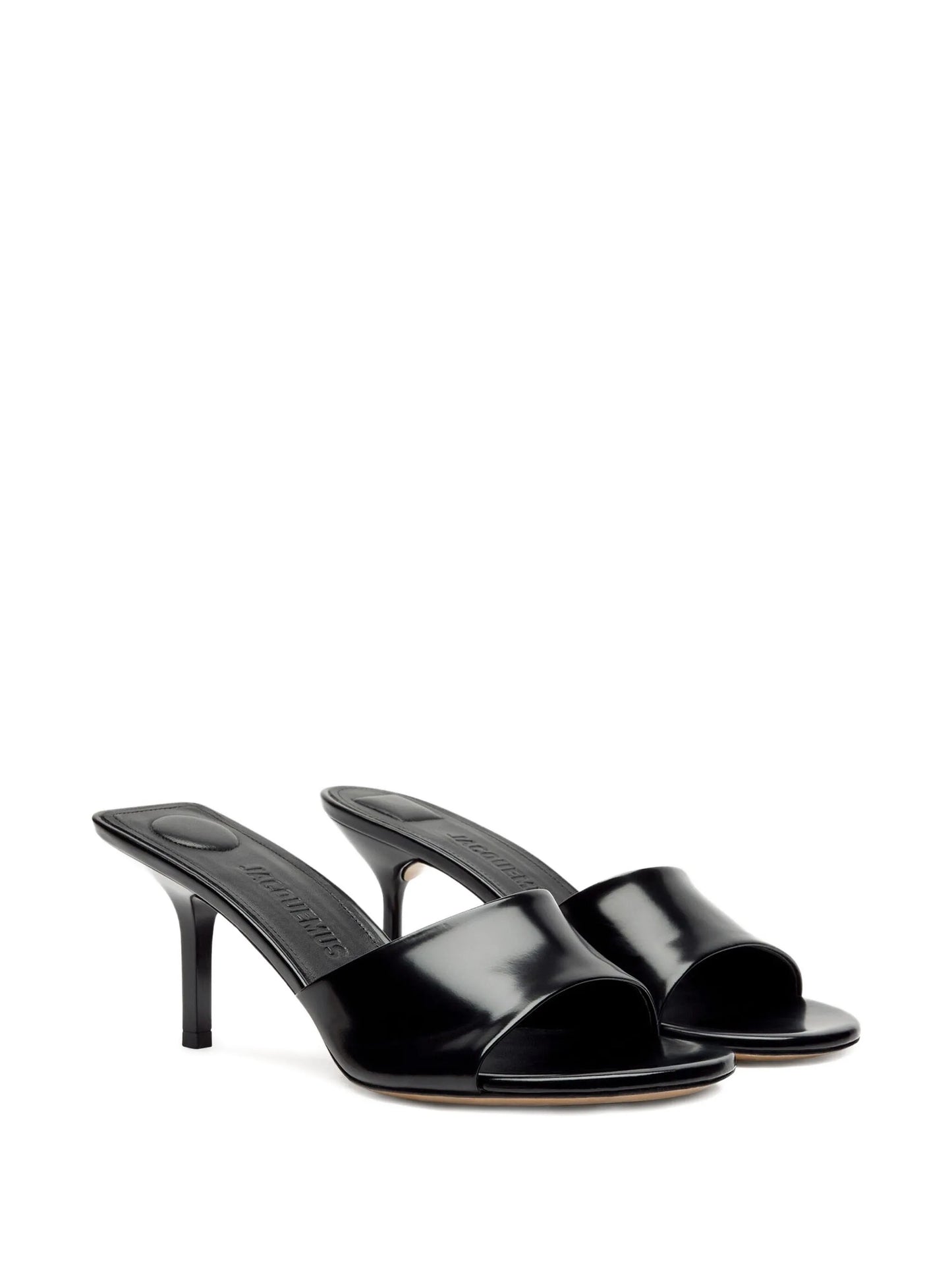 70mm leather open-toe mules