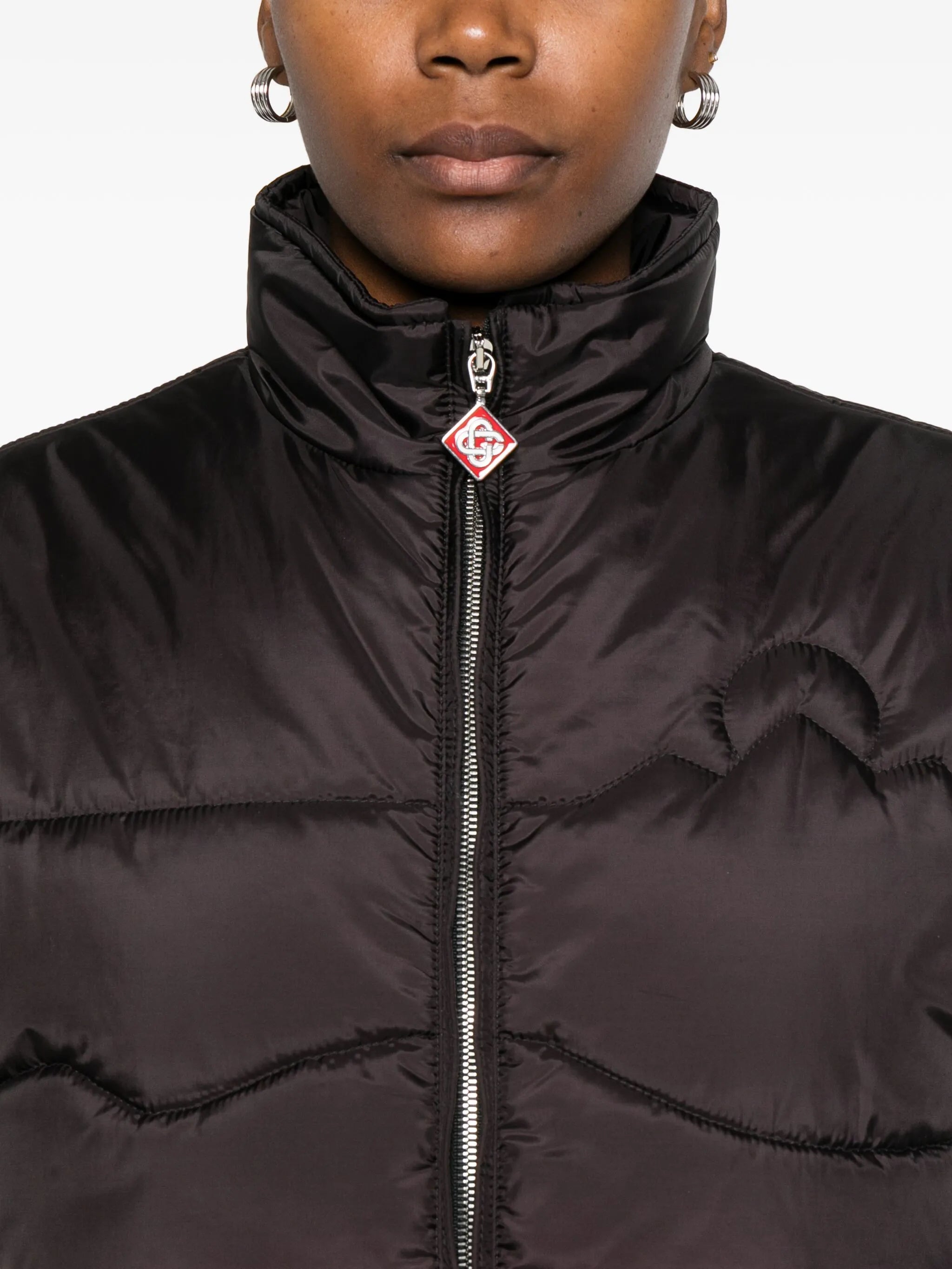 zip-up ski gilet