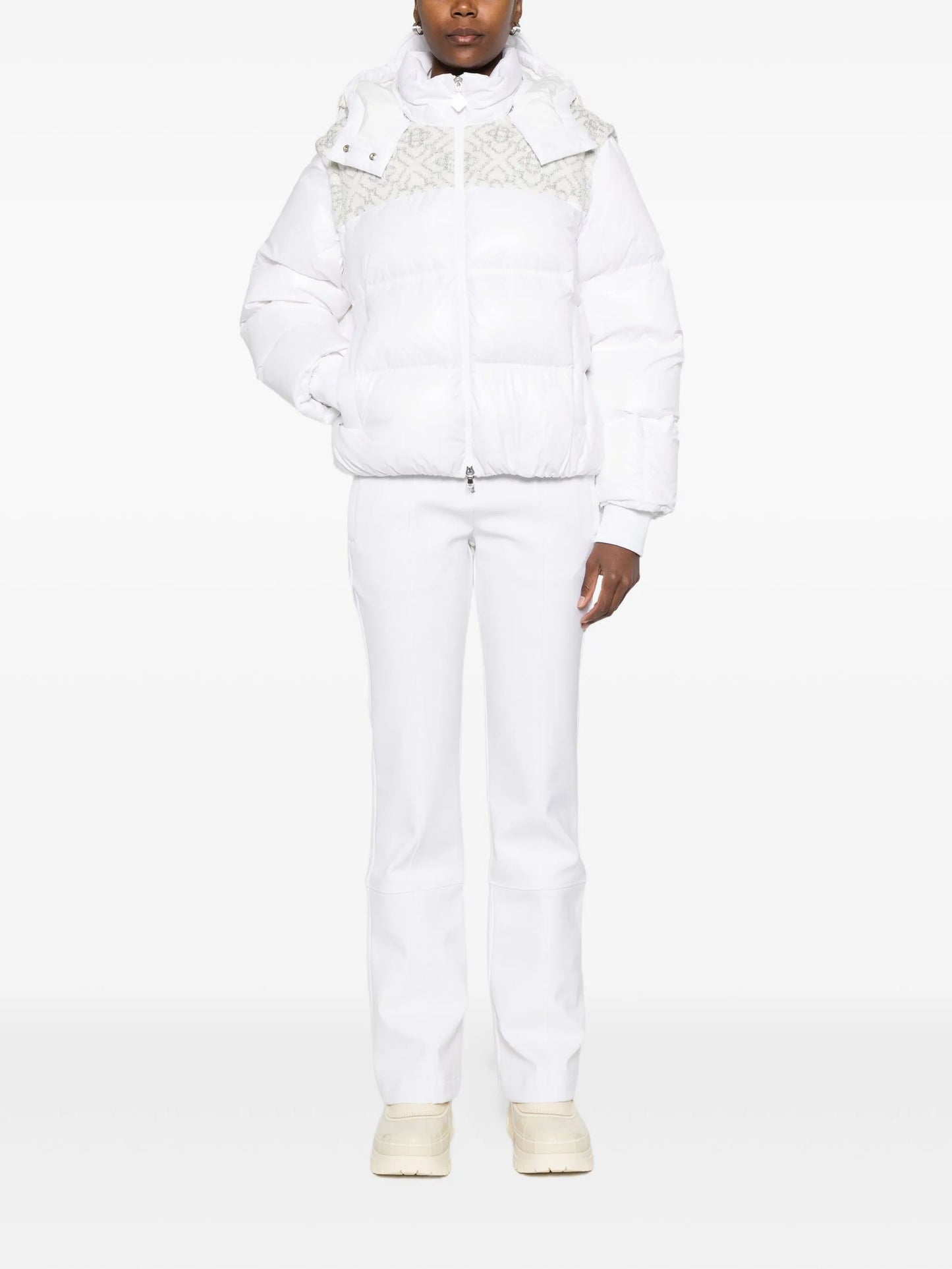 zip-up puffer ski jacket