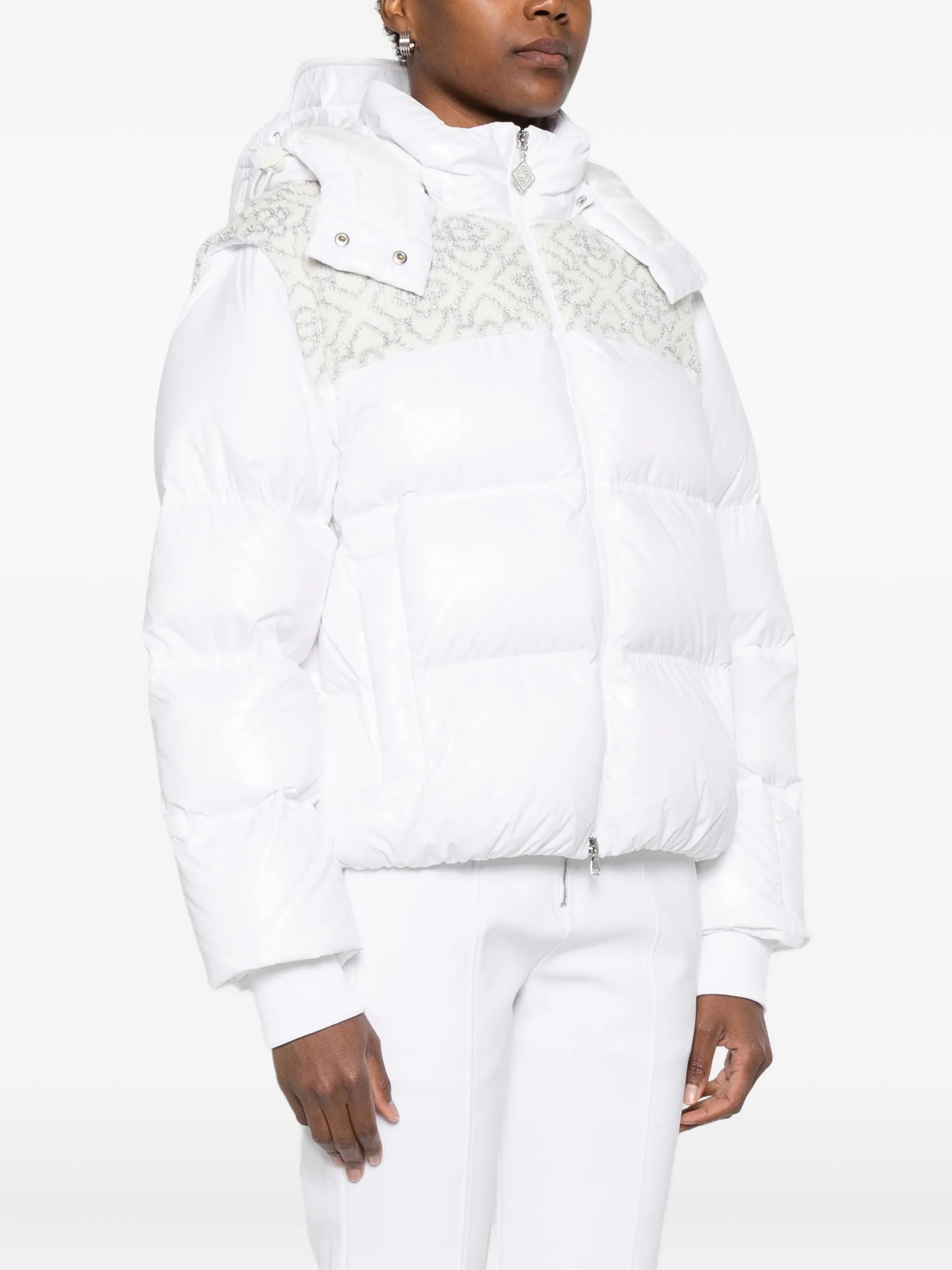 zip-up puffer ski jacket