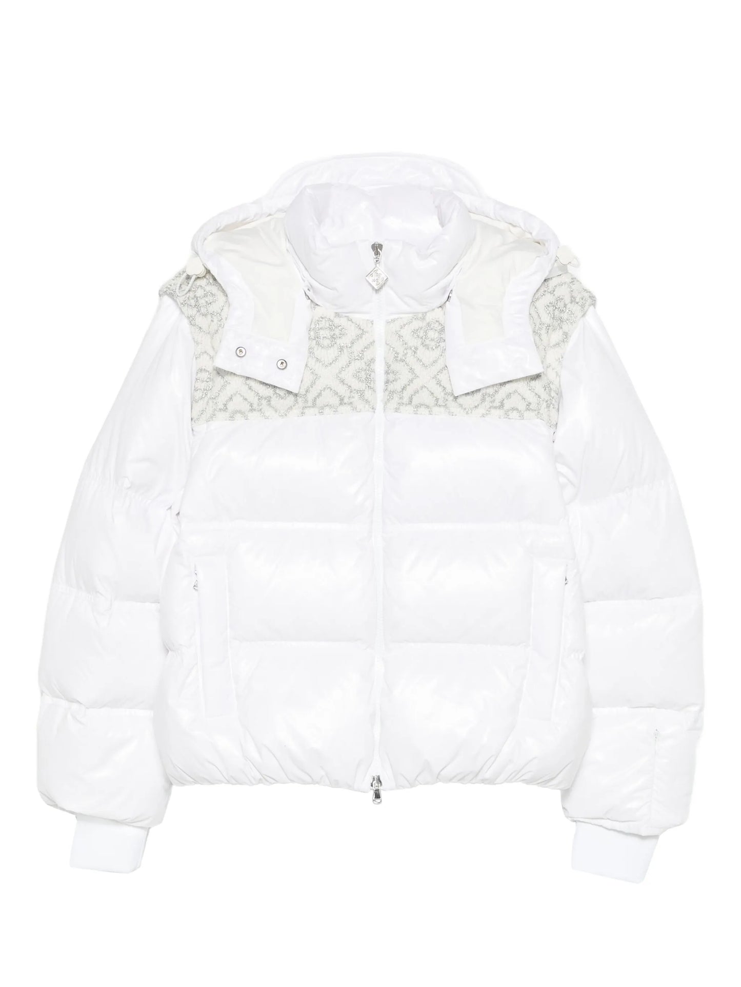 zip-up puffer ski jacket
