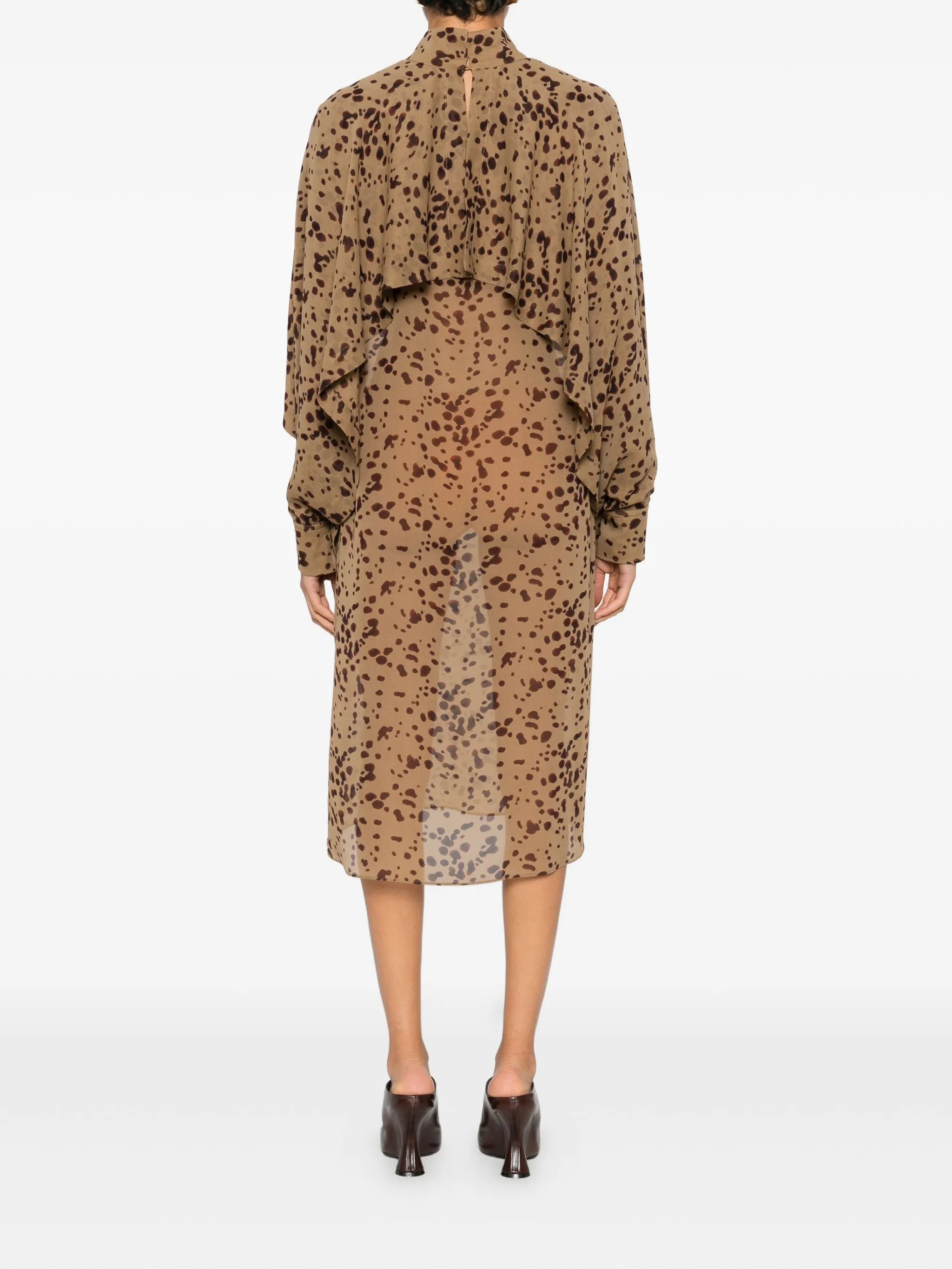 silk midi dress