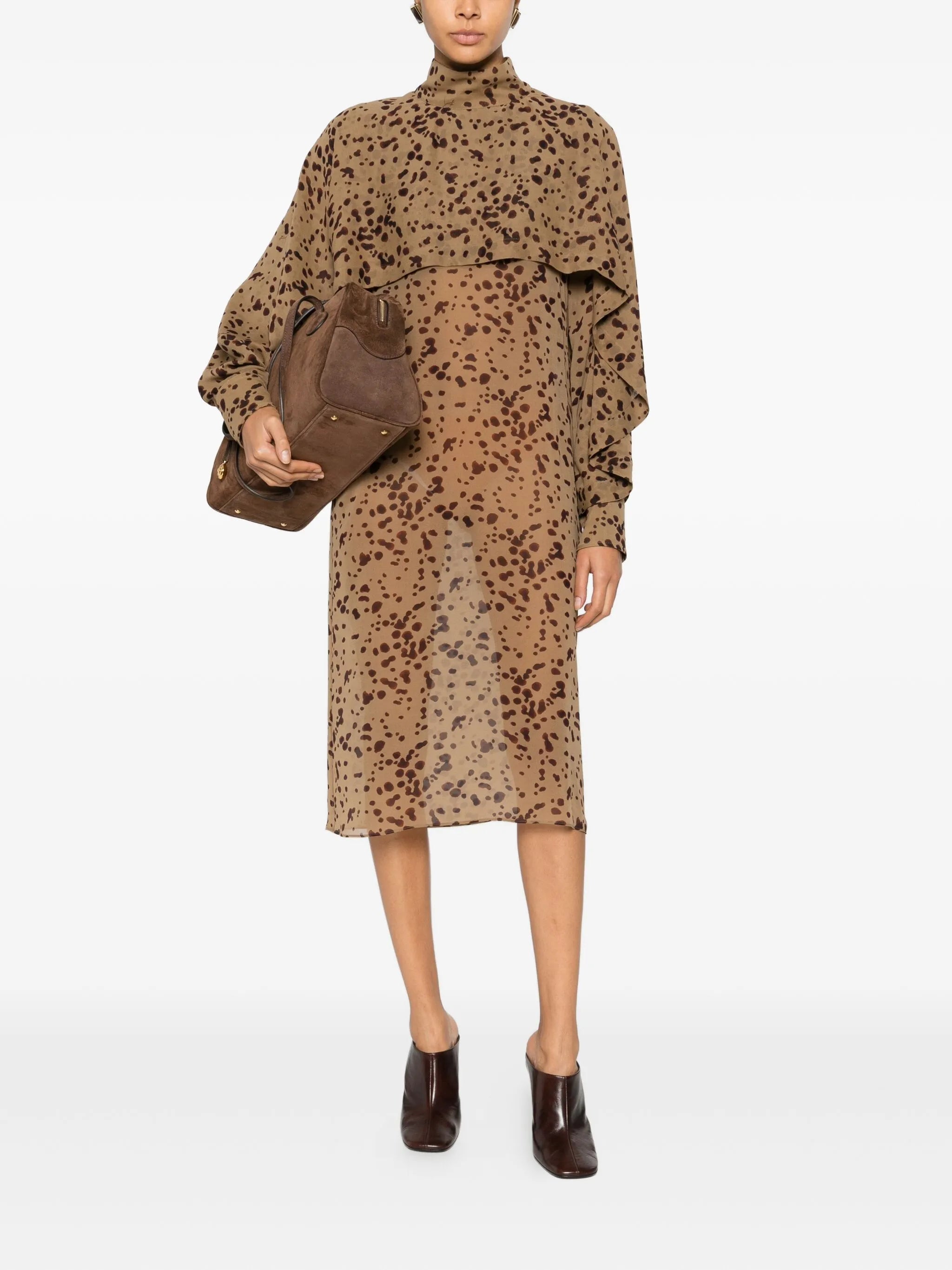 silk midi dress