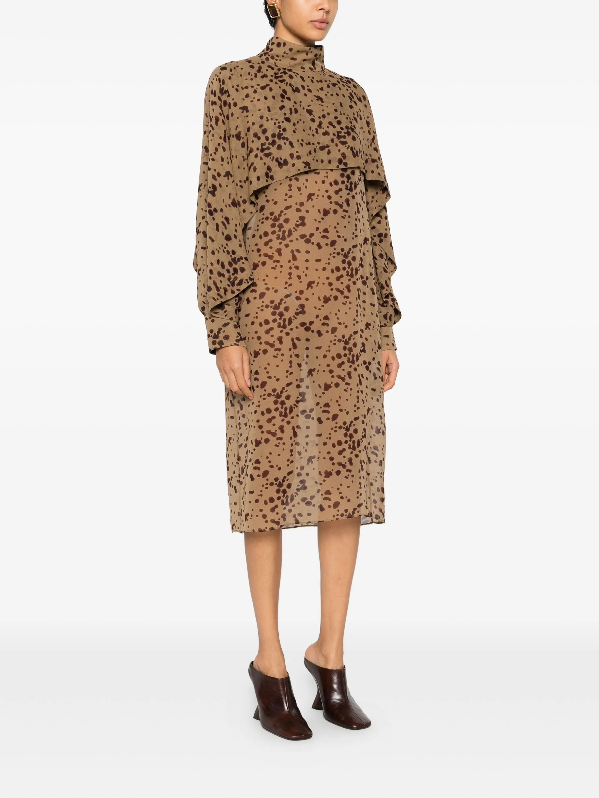 silk midi dress