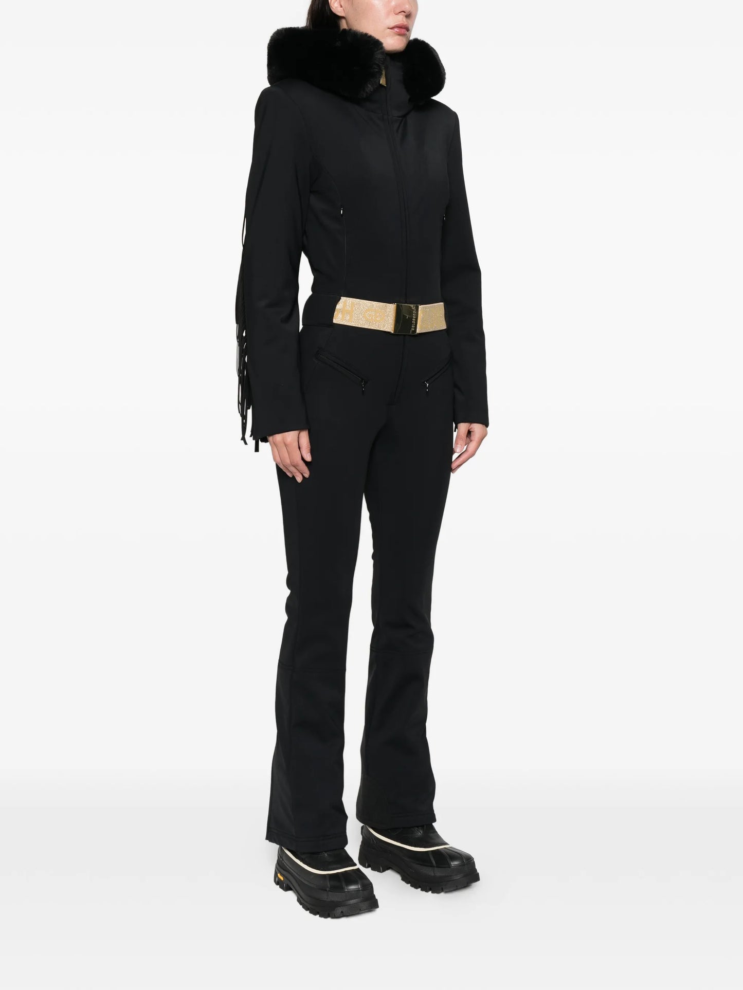 Fringe ski suit