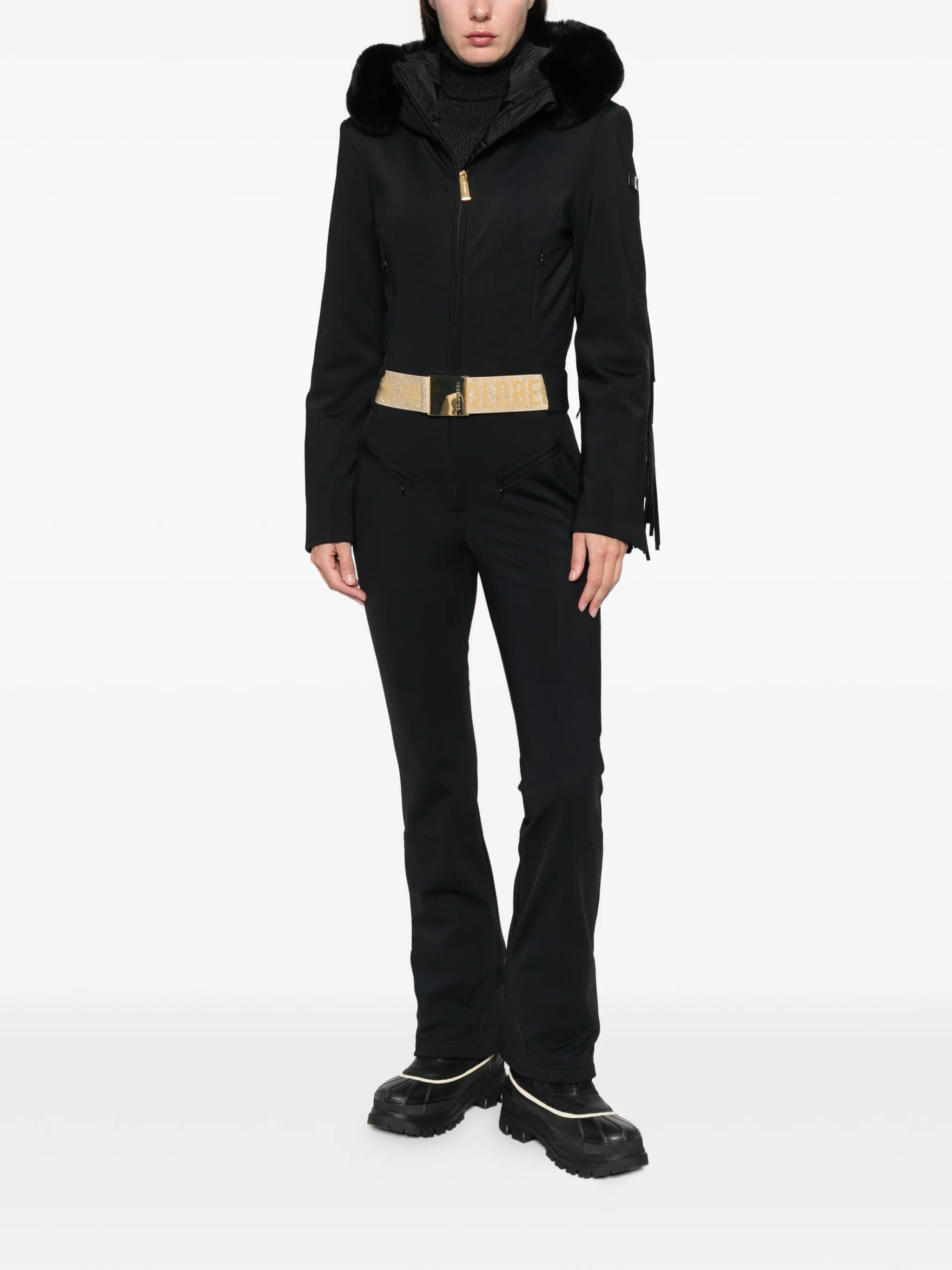 Fringe ski suit