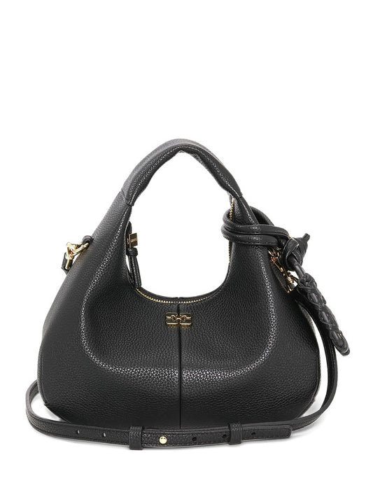mini textured leather tote bag