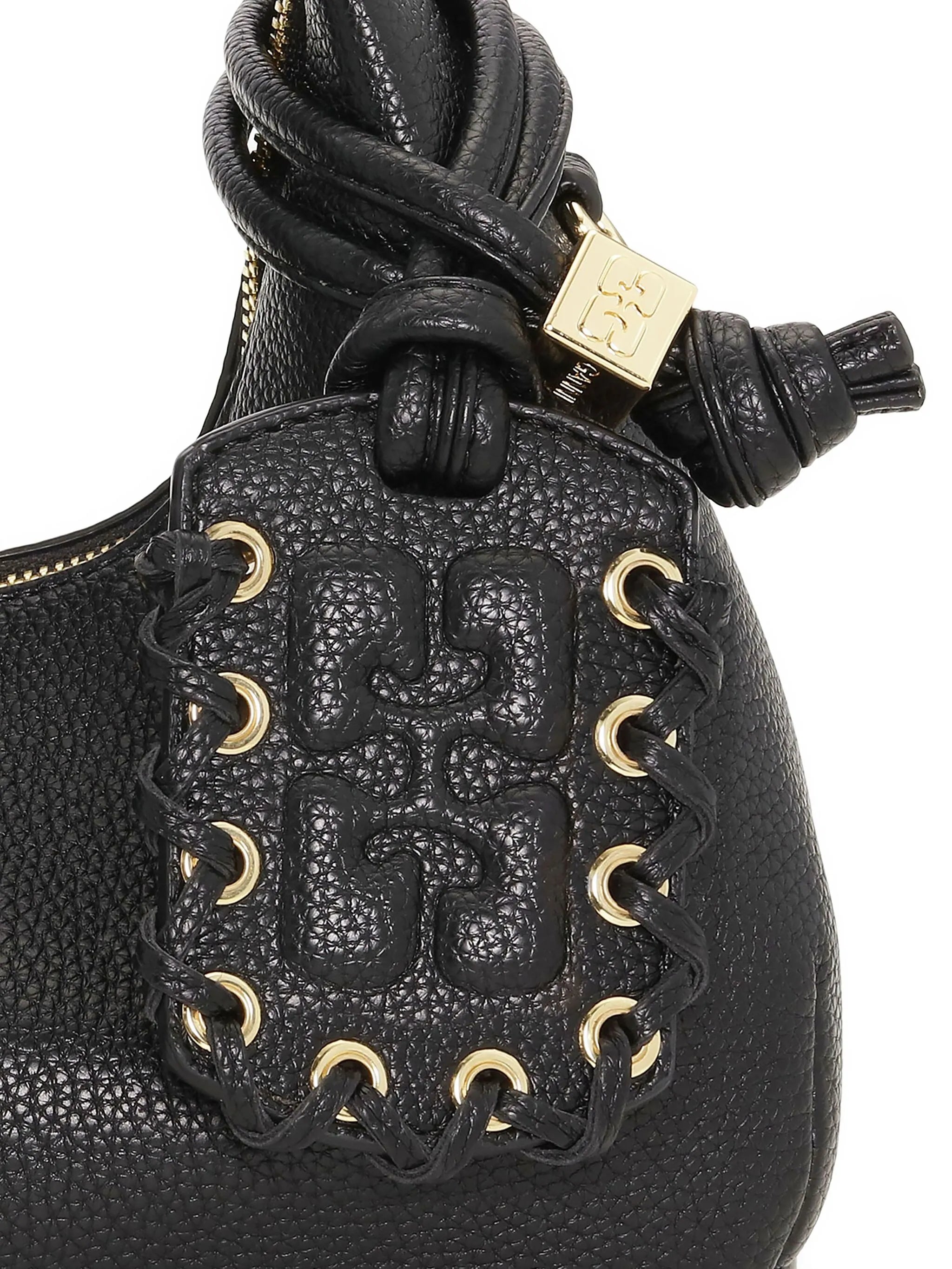 mini textured leather tote bag