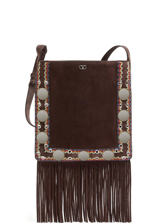 Nellcôte suede shoulder bag