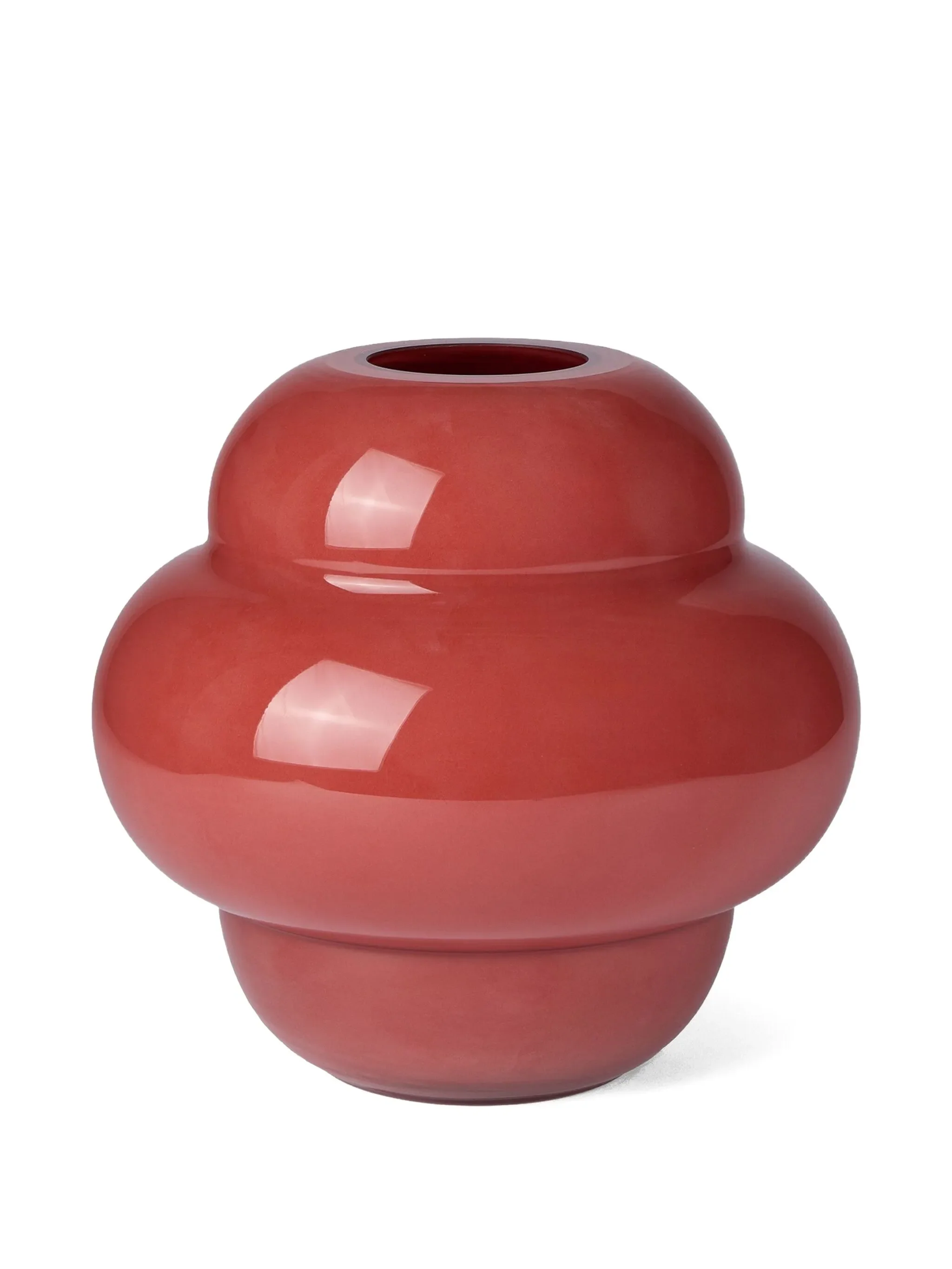 form glass vase cherry 20cm