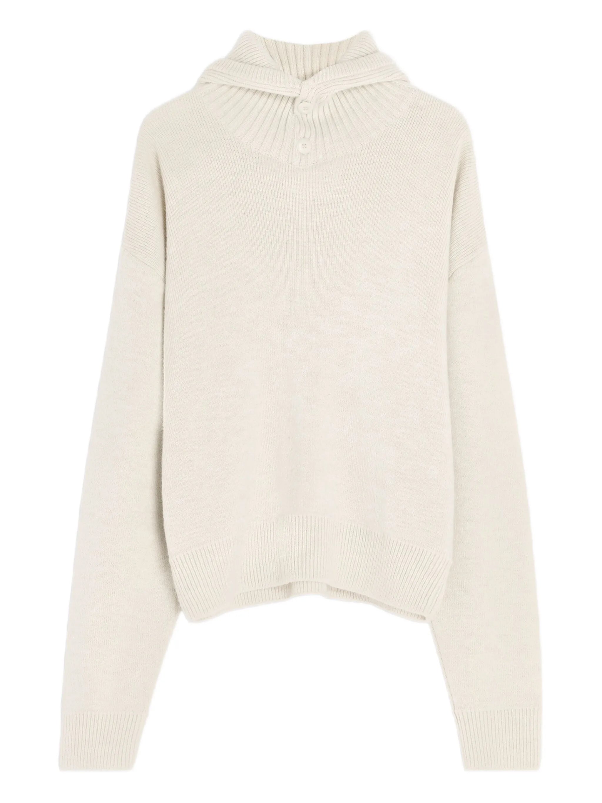 ribbed-trim hoodie