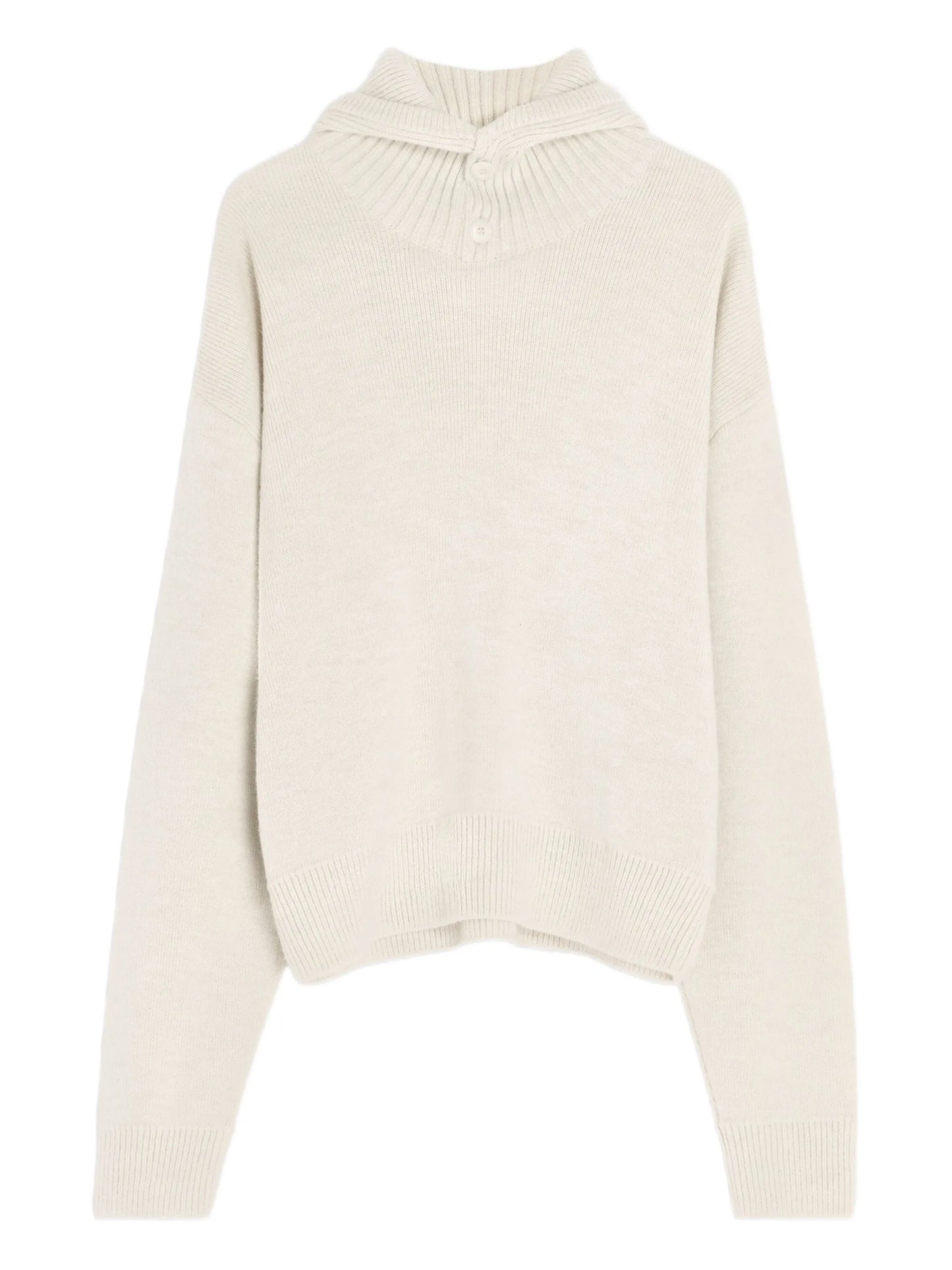 ribbed-trim hoodie