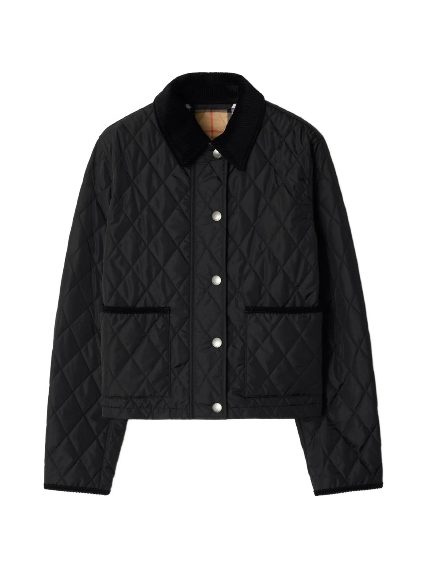 diamond-quilted jacket