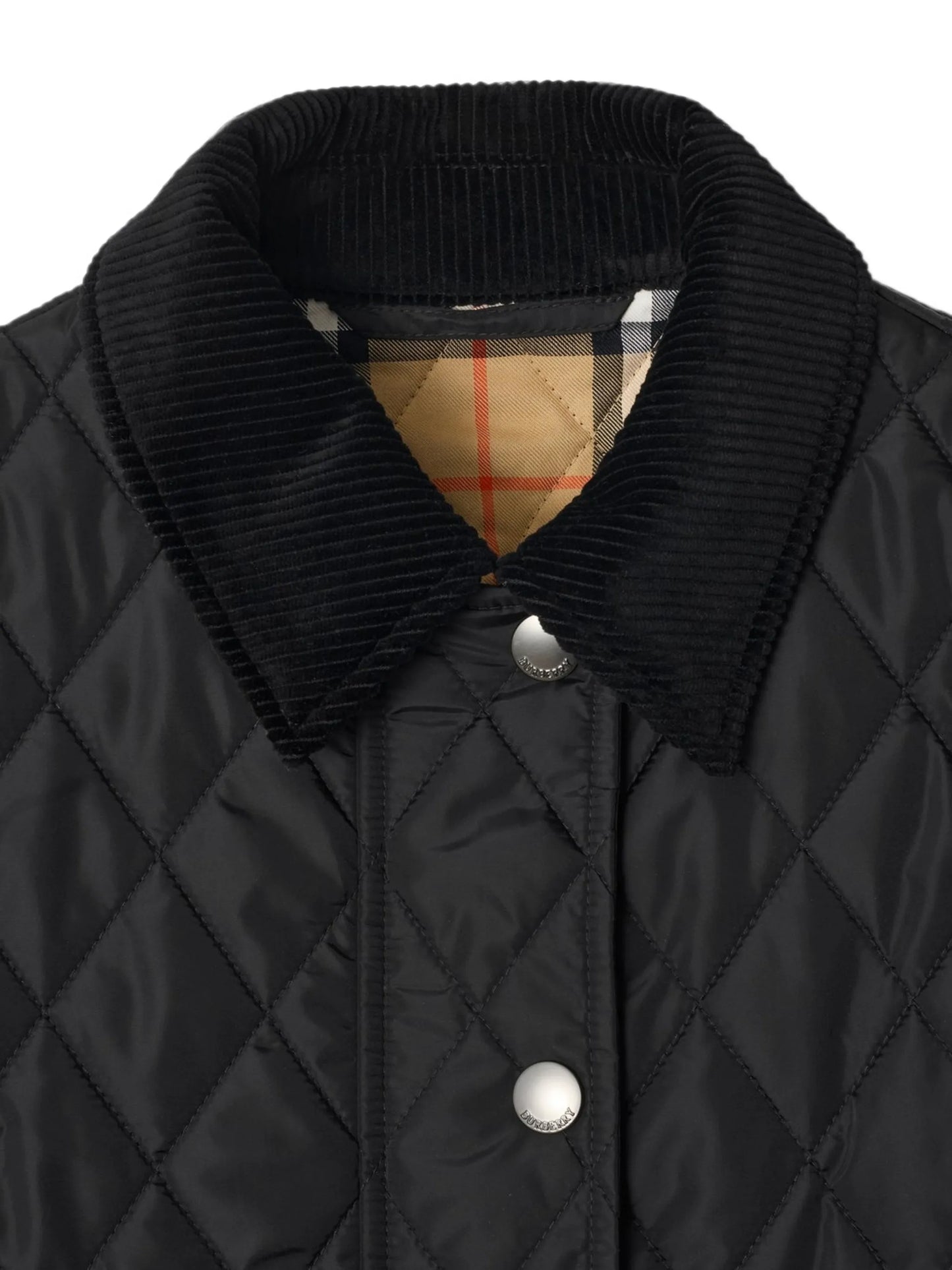 diamond-quilted jacket