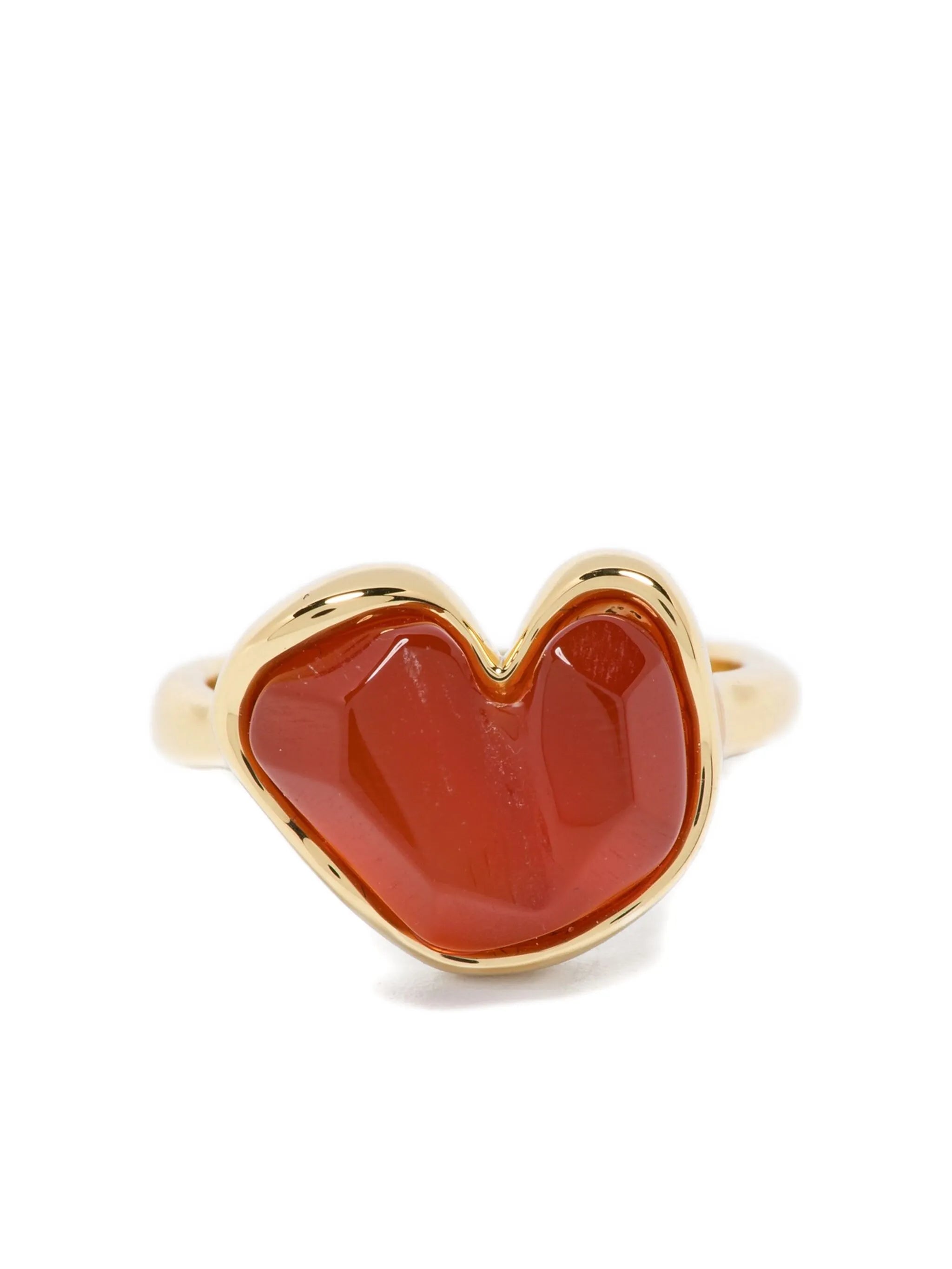 14CT gold plated brass Heart ring
