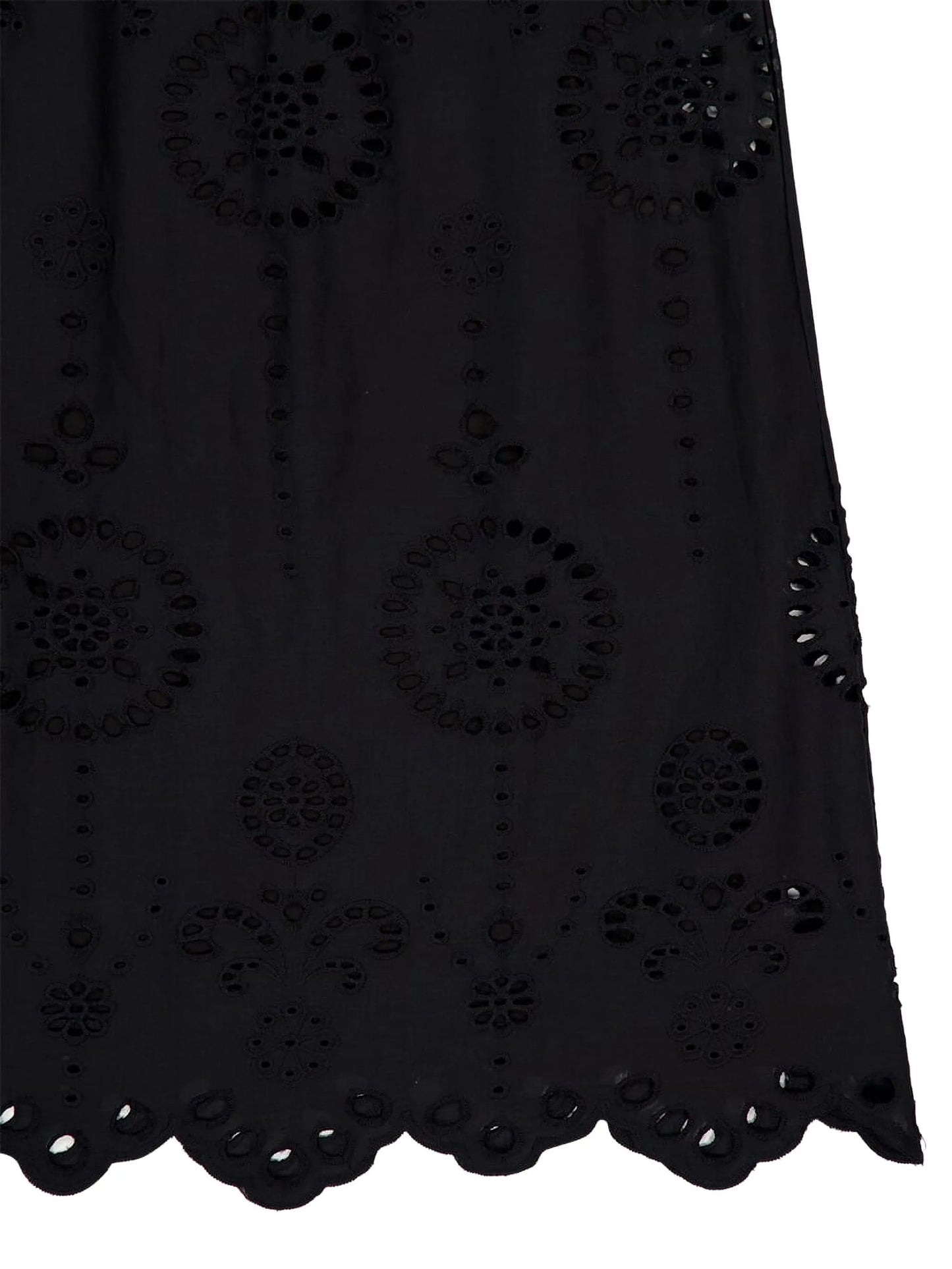strapless broderie-anglaise maxi dress