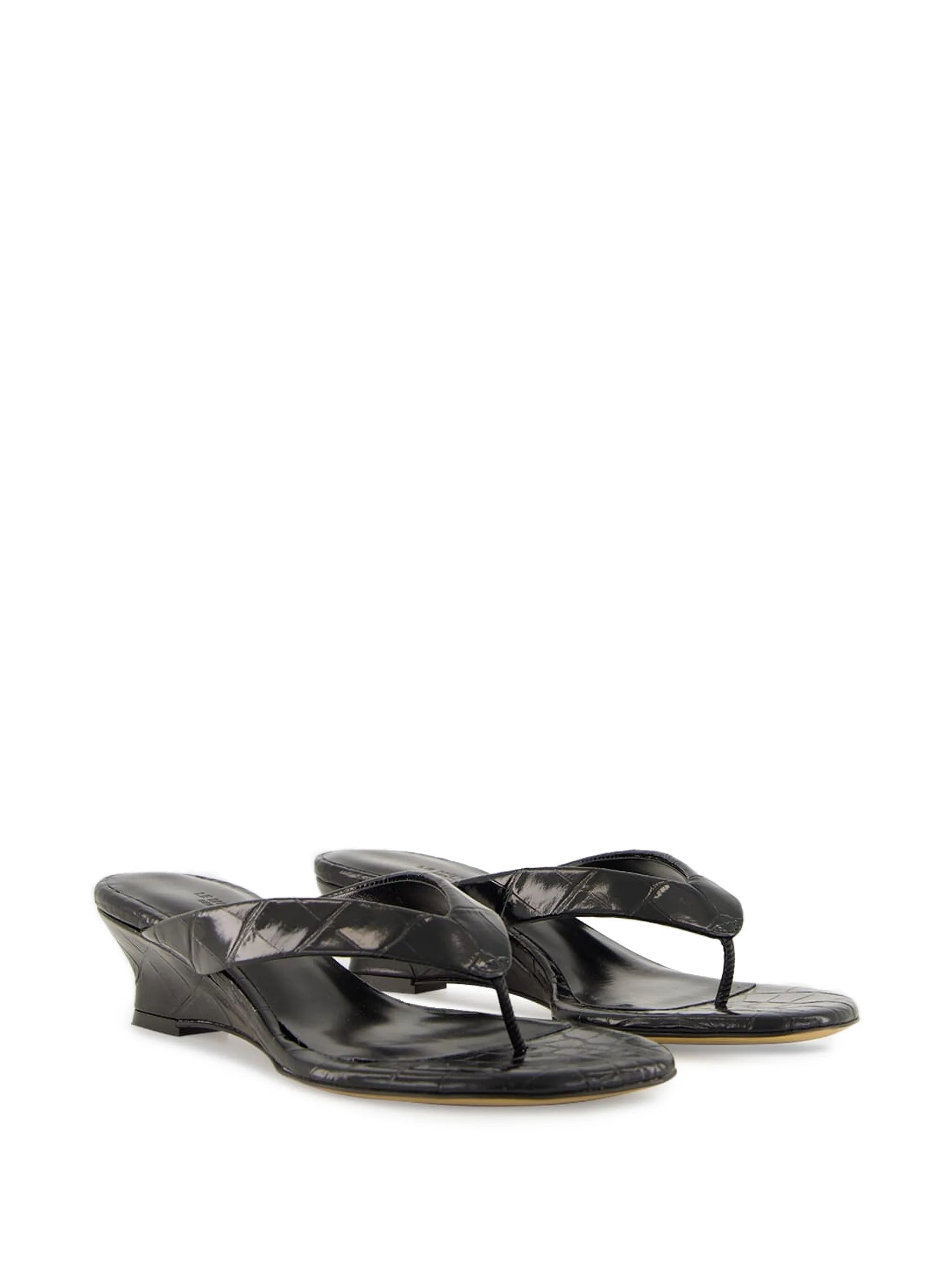 40mm micro wedge thong sandals
