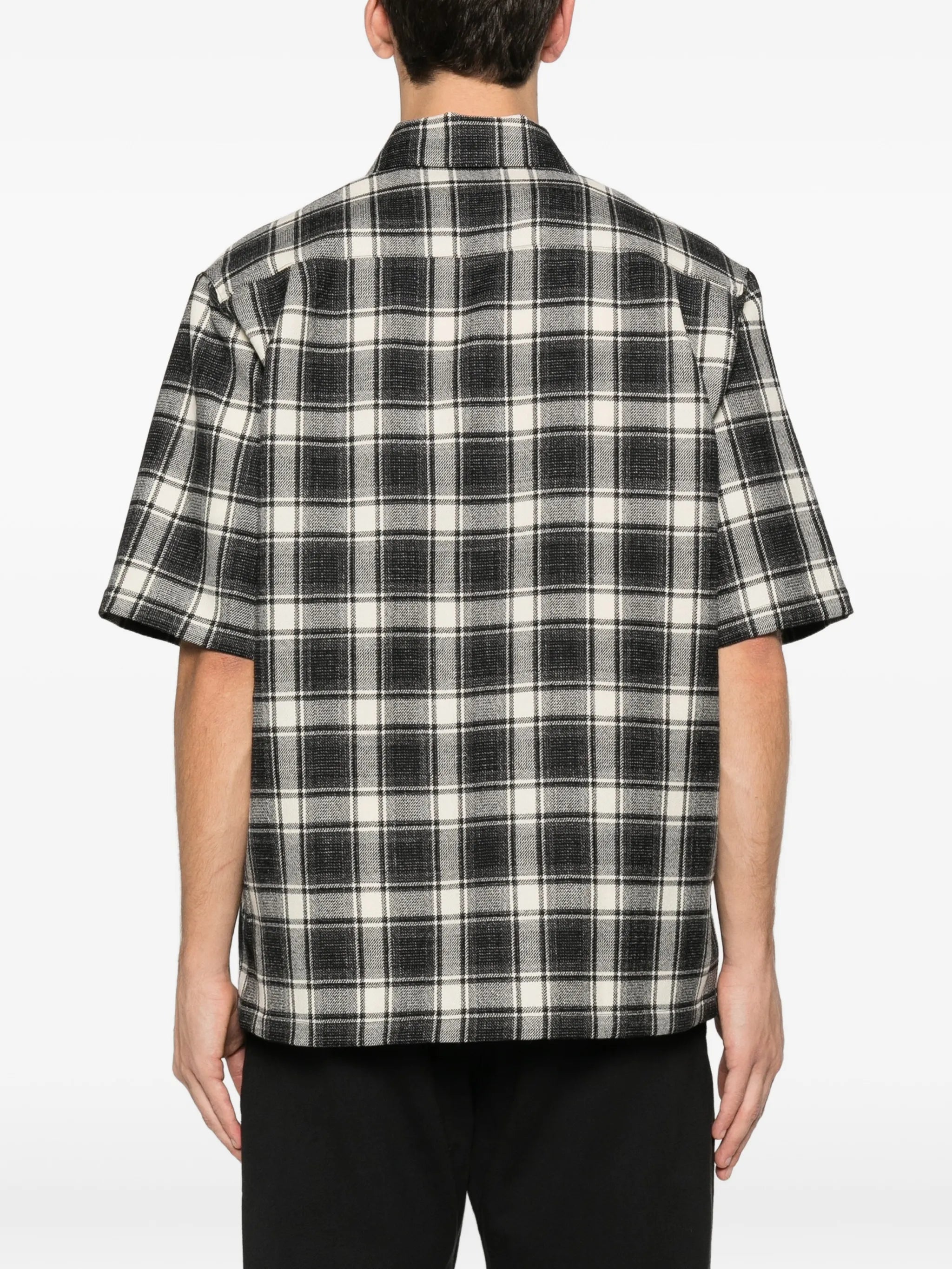 playground short-sleeve plaid shirt