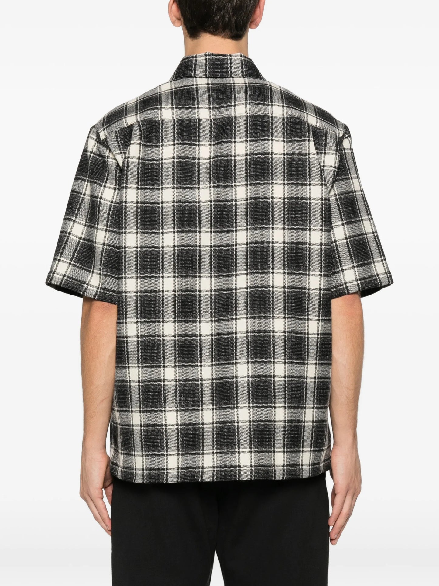 playground short-sleeve plaid shirt