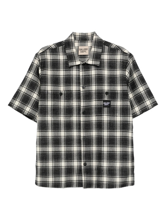 playground short-sleeve plaid shirt