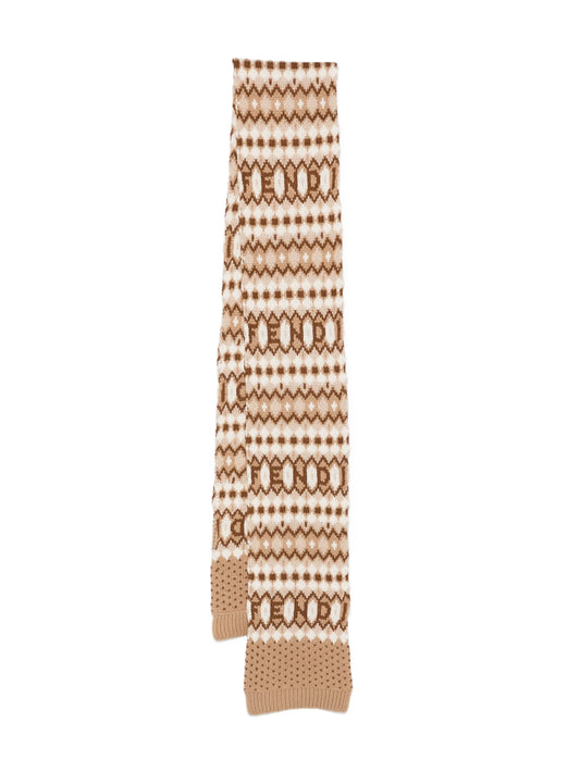 geometric-pattern scarf