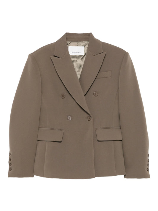 Doyer peak-lapel double-breasted blazer