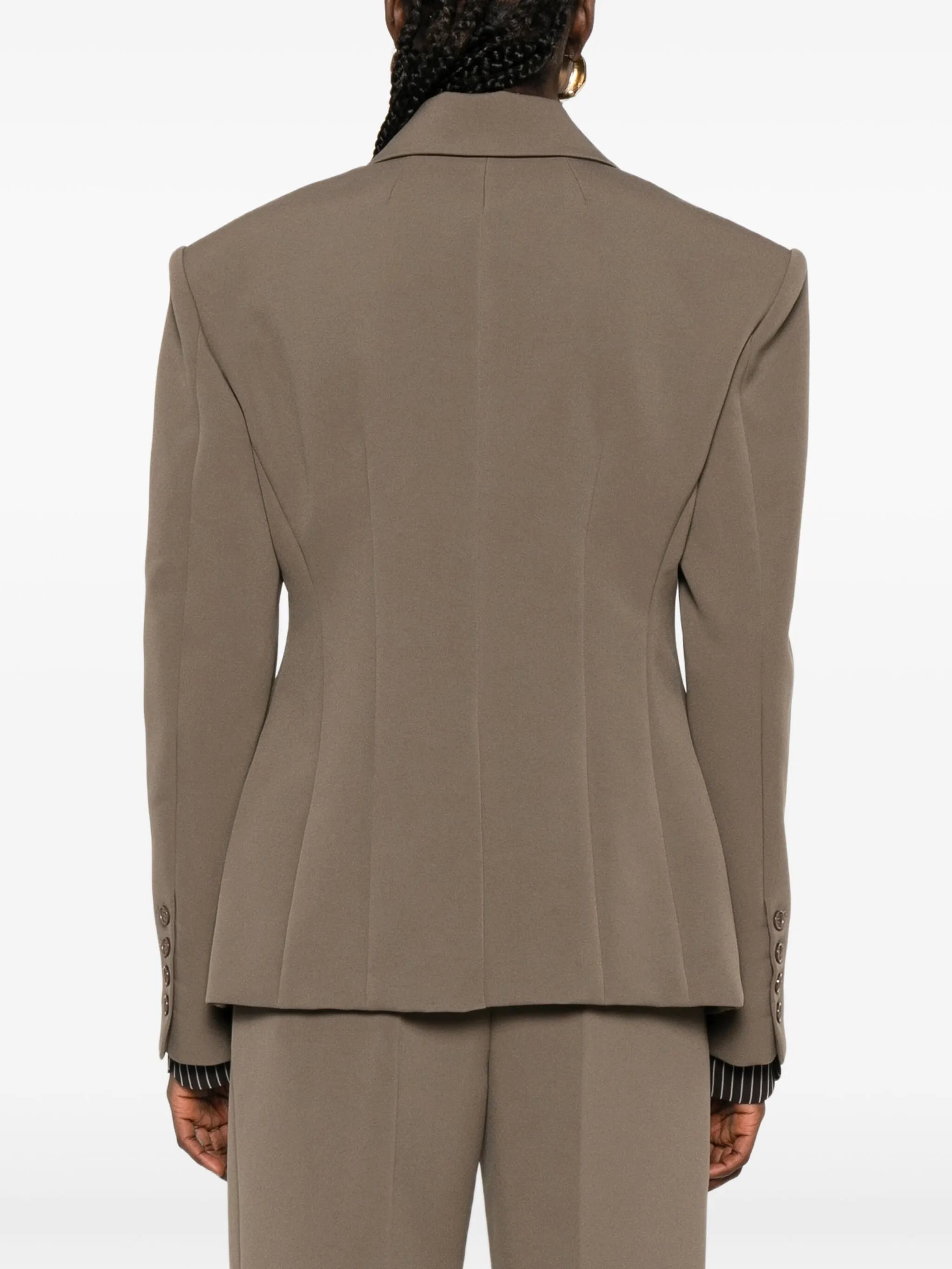 Doyer peak-lapel double-breasted blazer