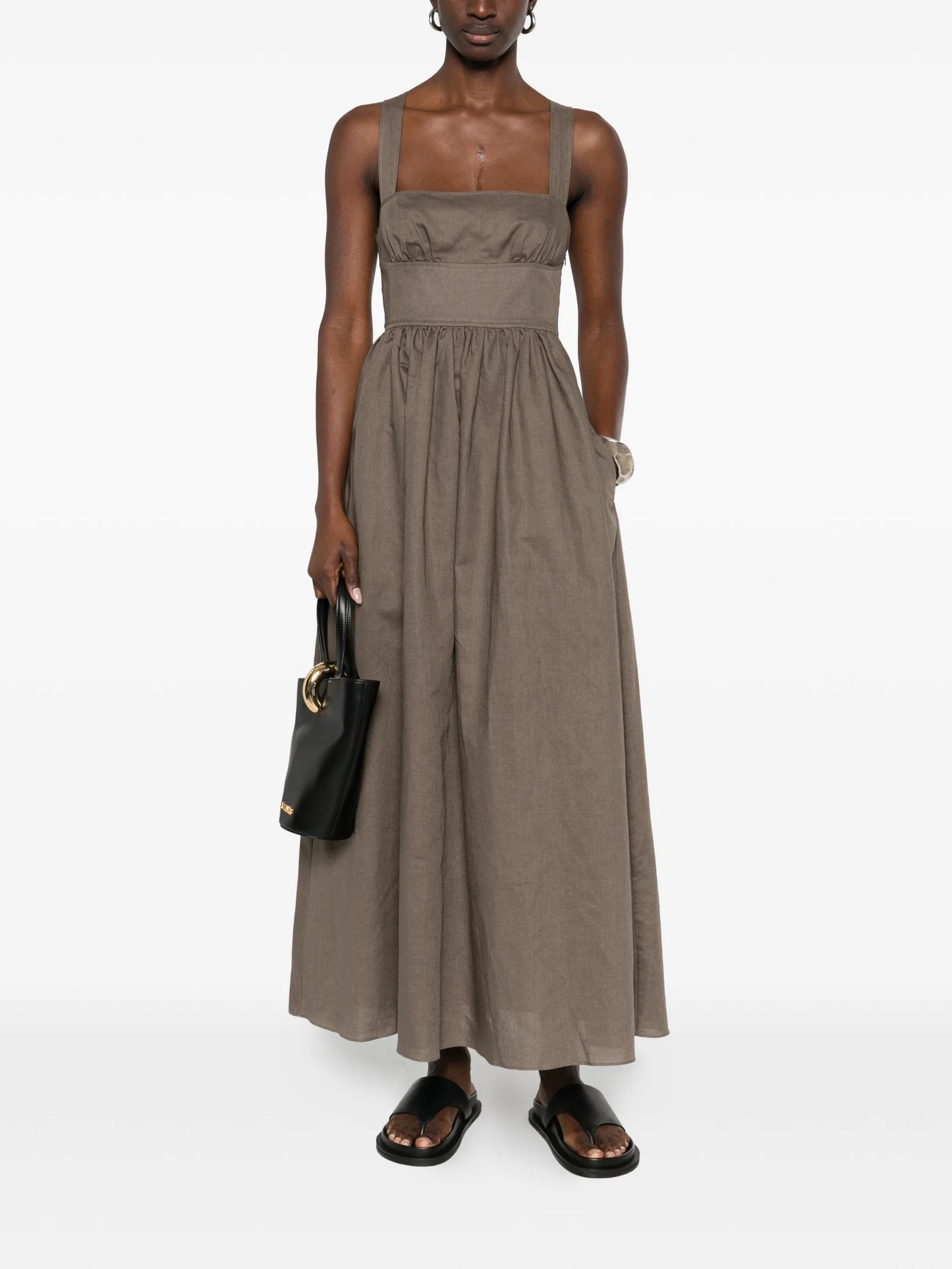 crossback maxi dress