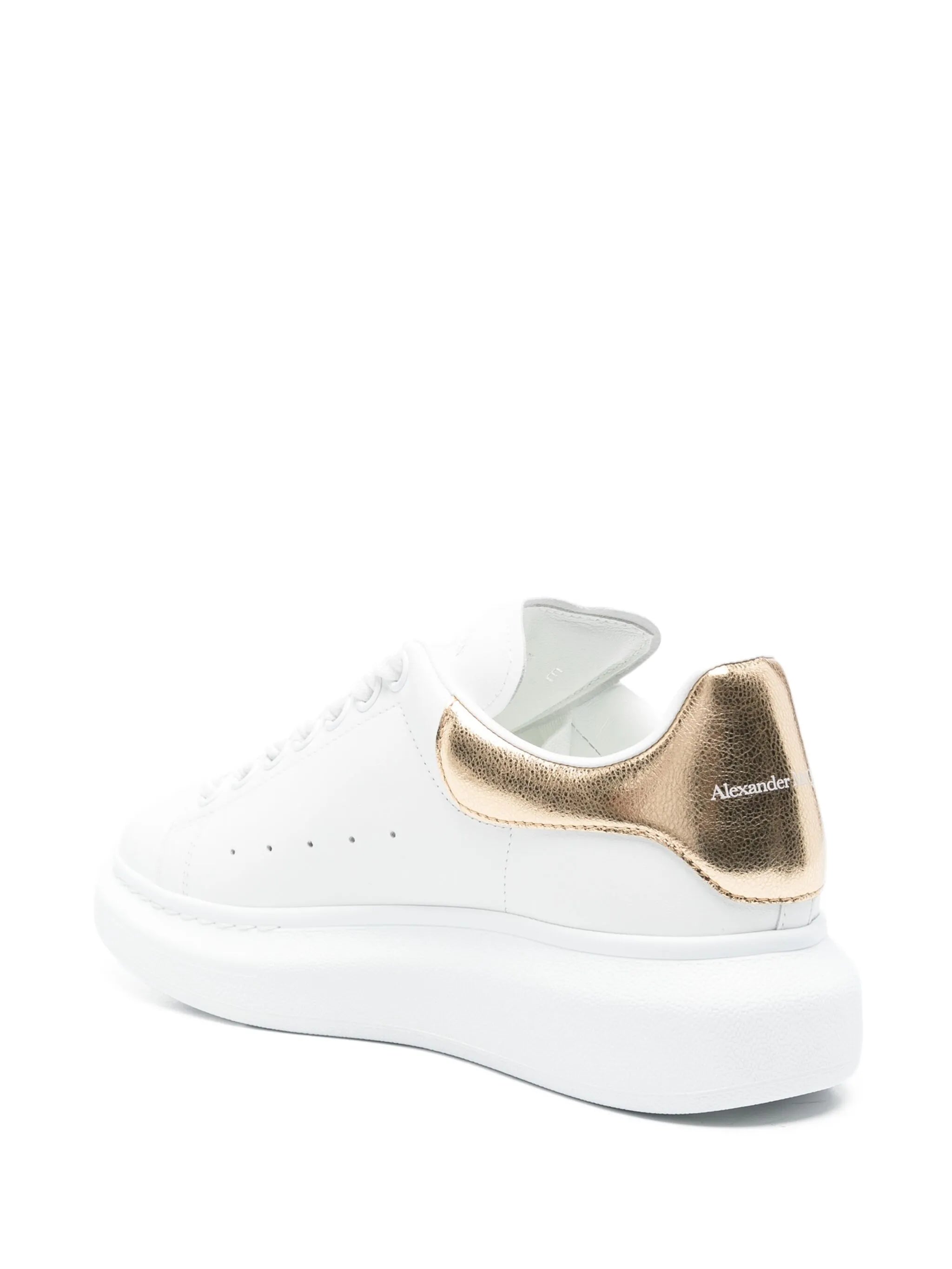 Oversized leather sneakers