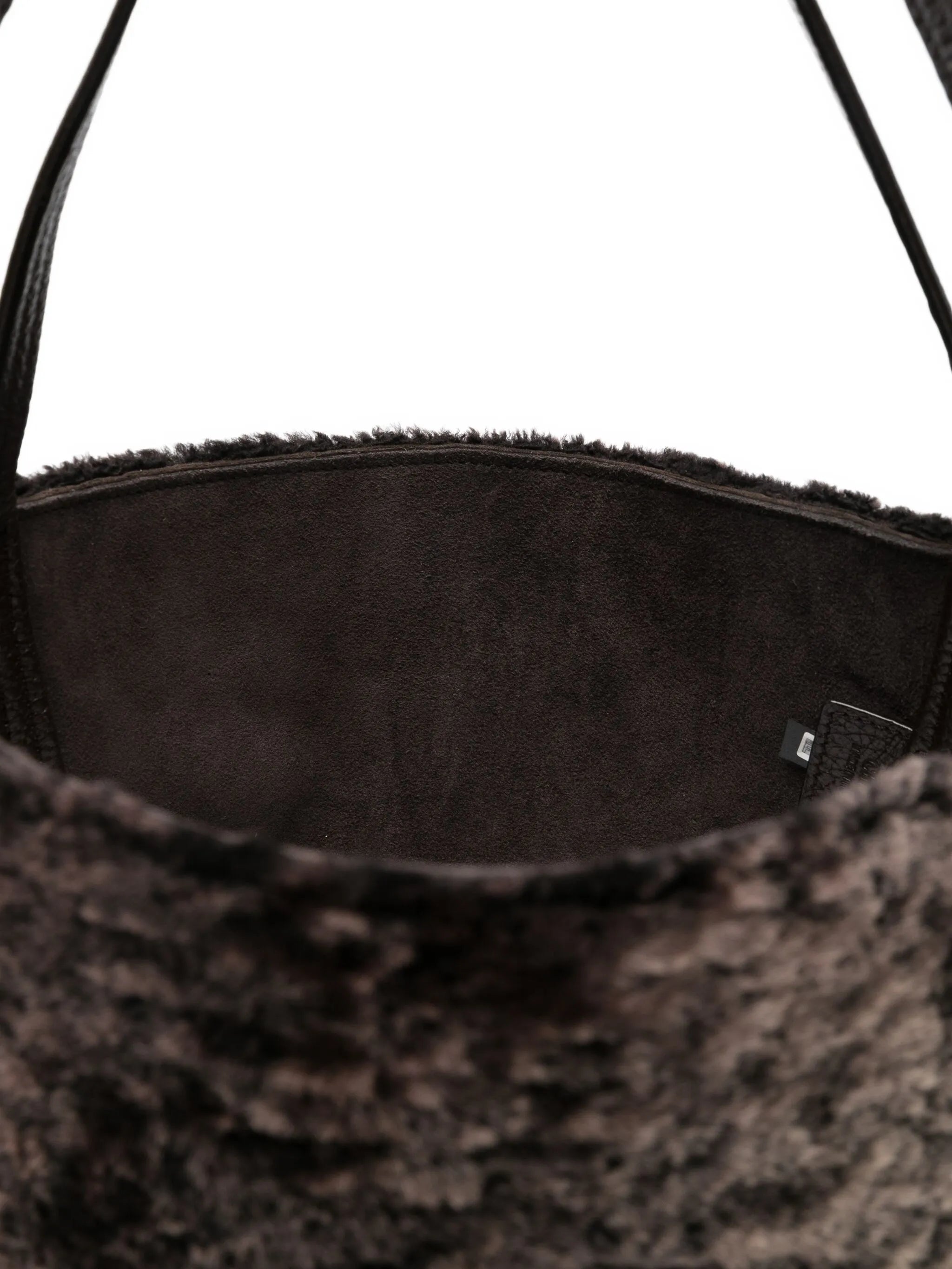 large Spin shearling tote bag