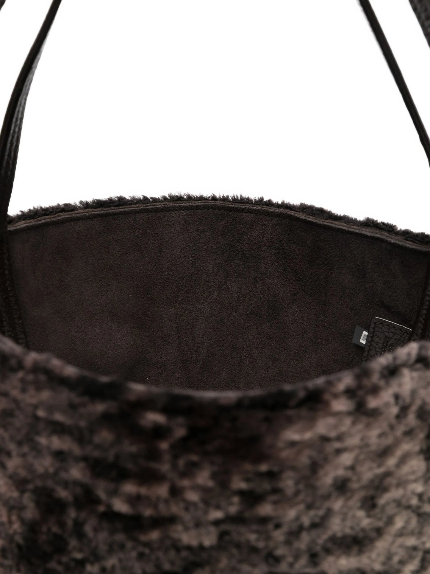 large Spin shearling tote bag