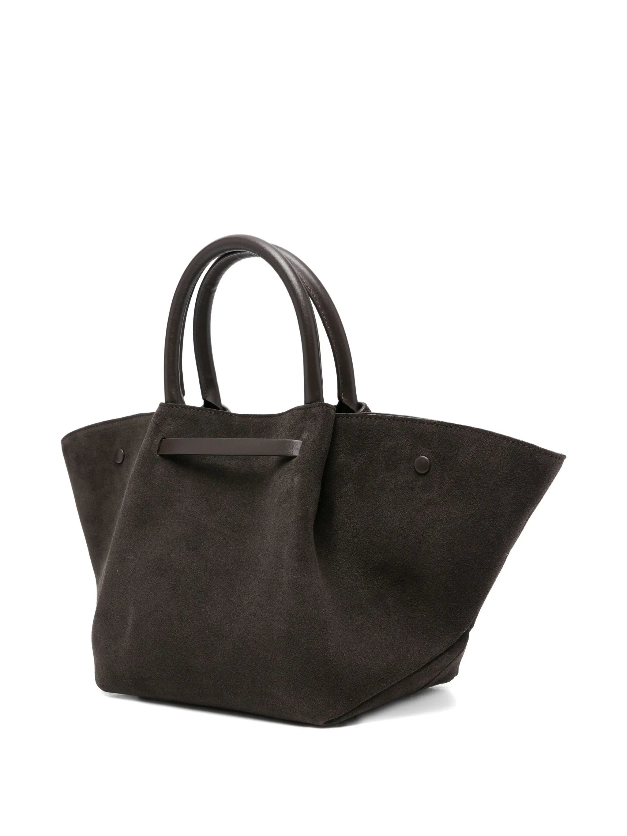 midi New York suede tote bag