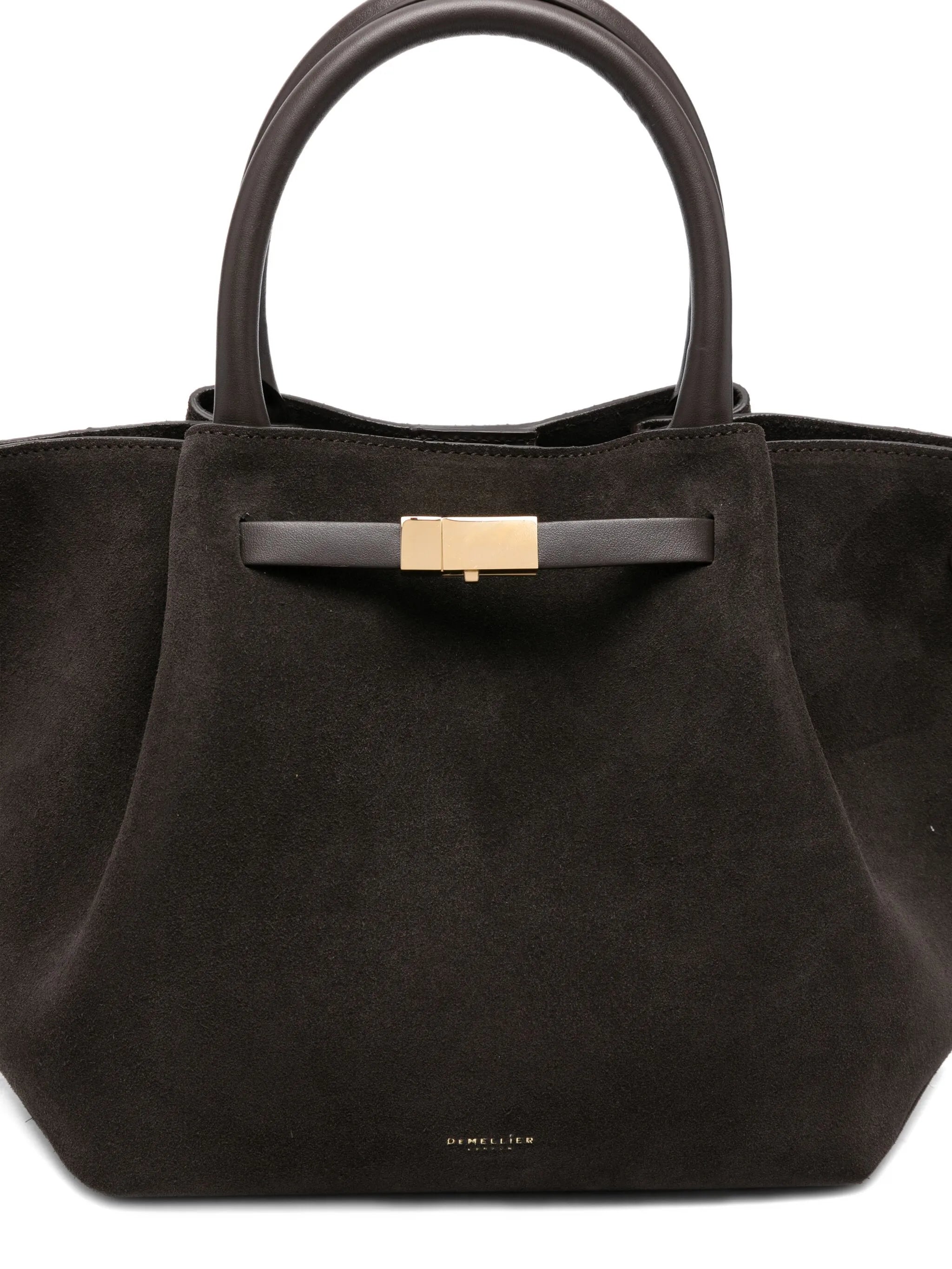 midi New York suede tote bag