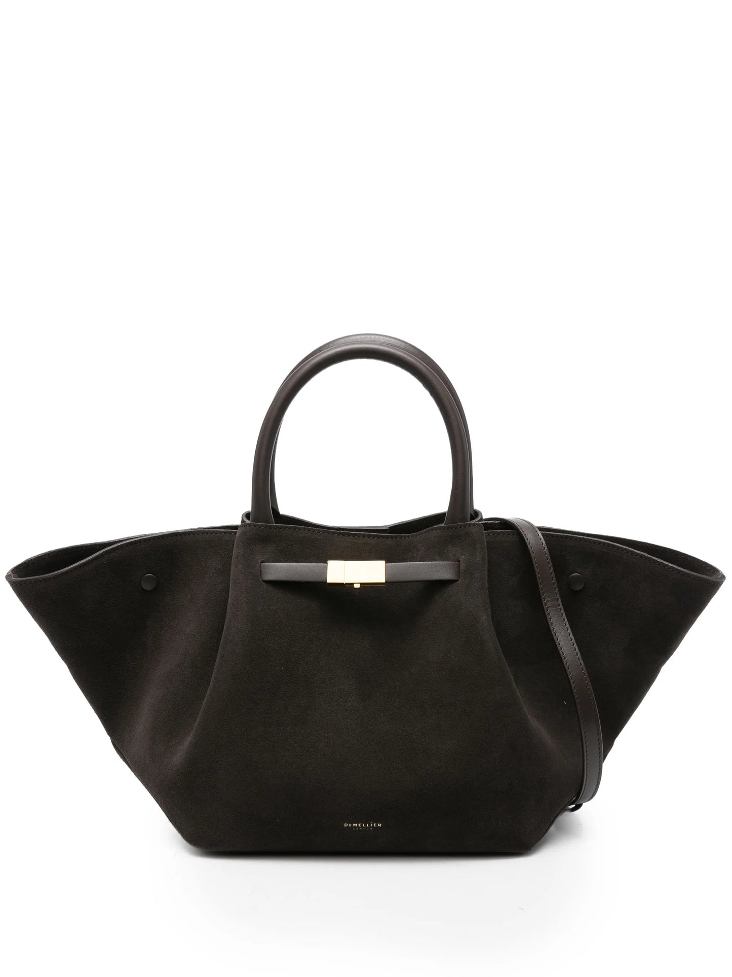 midi New York suede tote bag