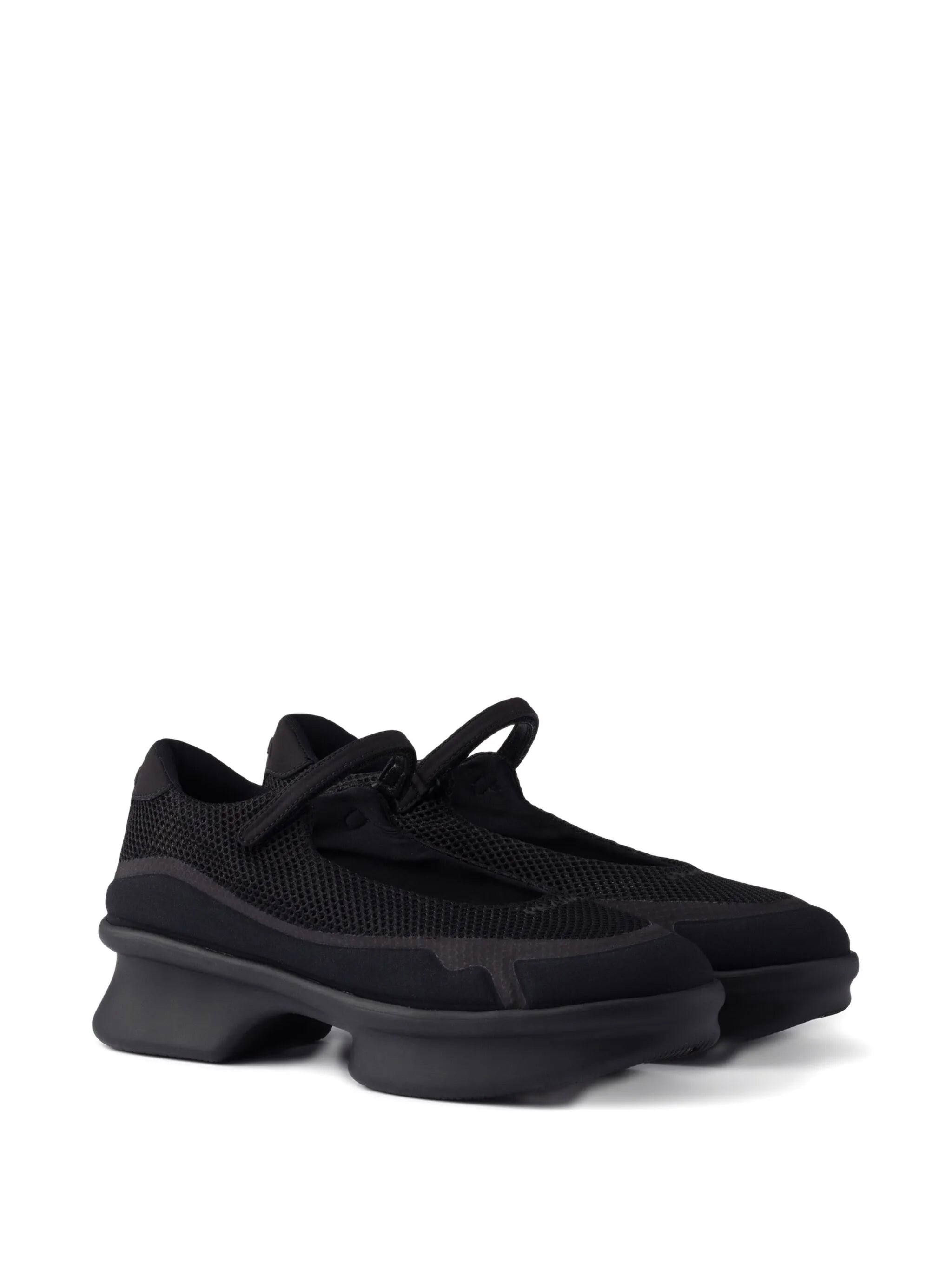 mesh-panels ballerina flats