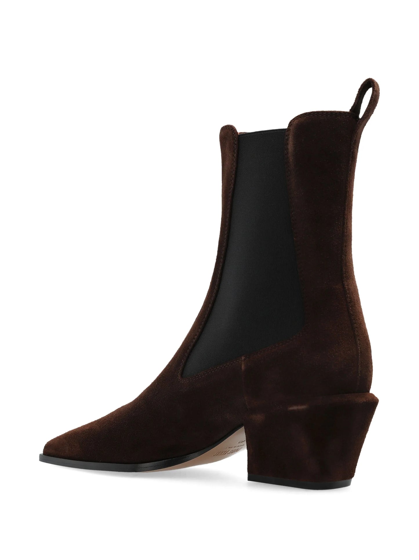 pointed-toe block-heel boots