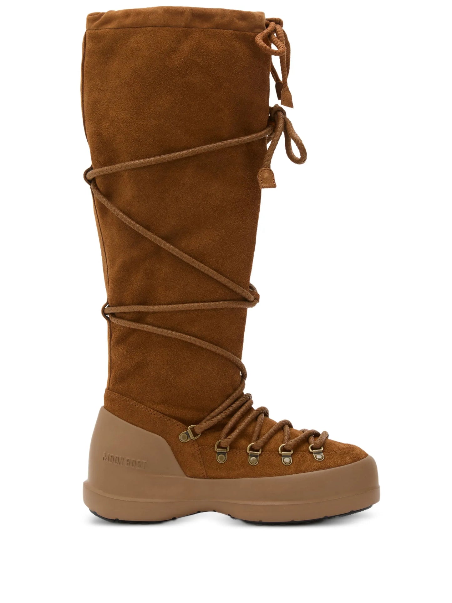Luna lace-up suede boots
