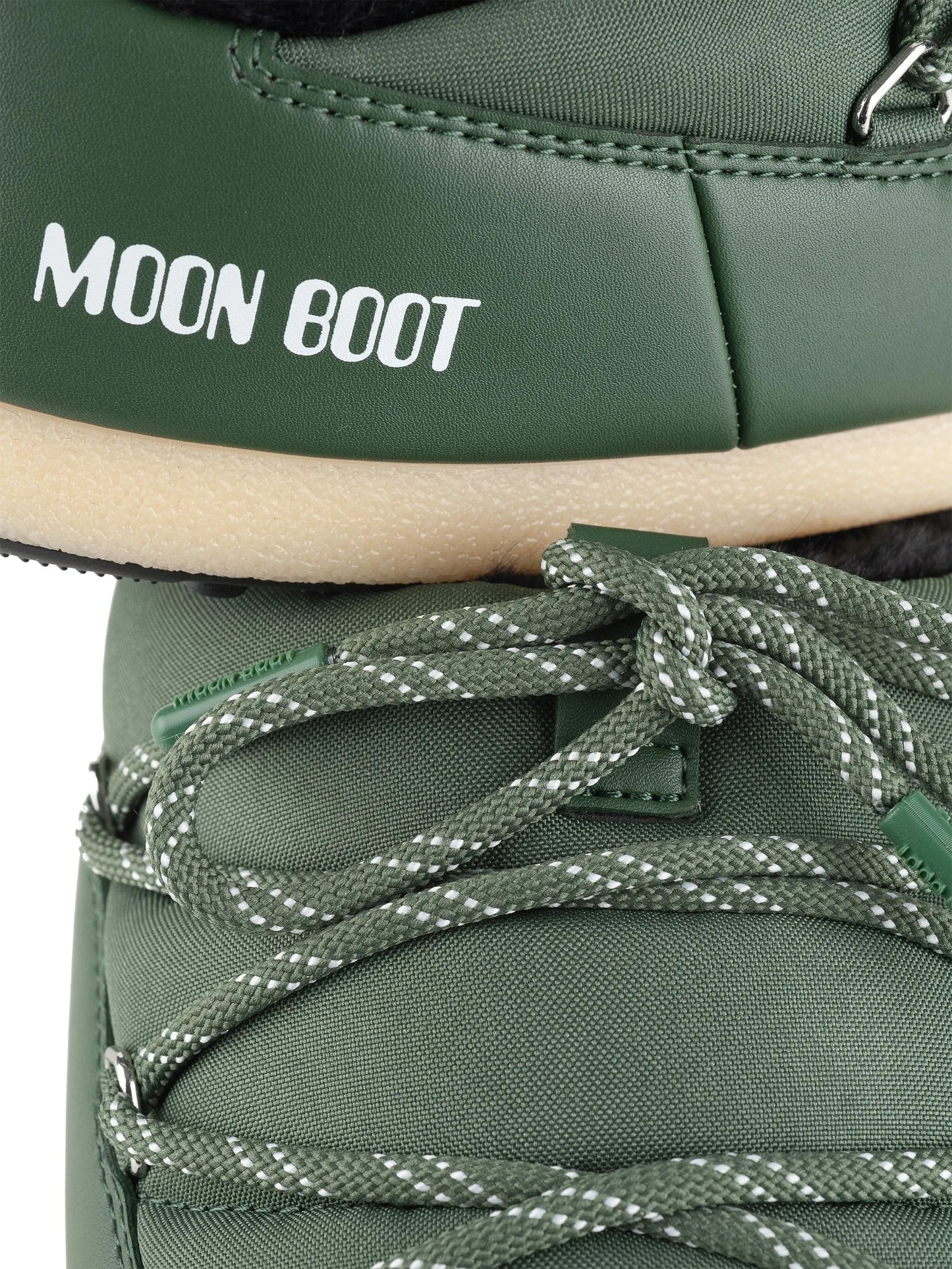 EVX padded lace-up mule boots